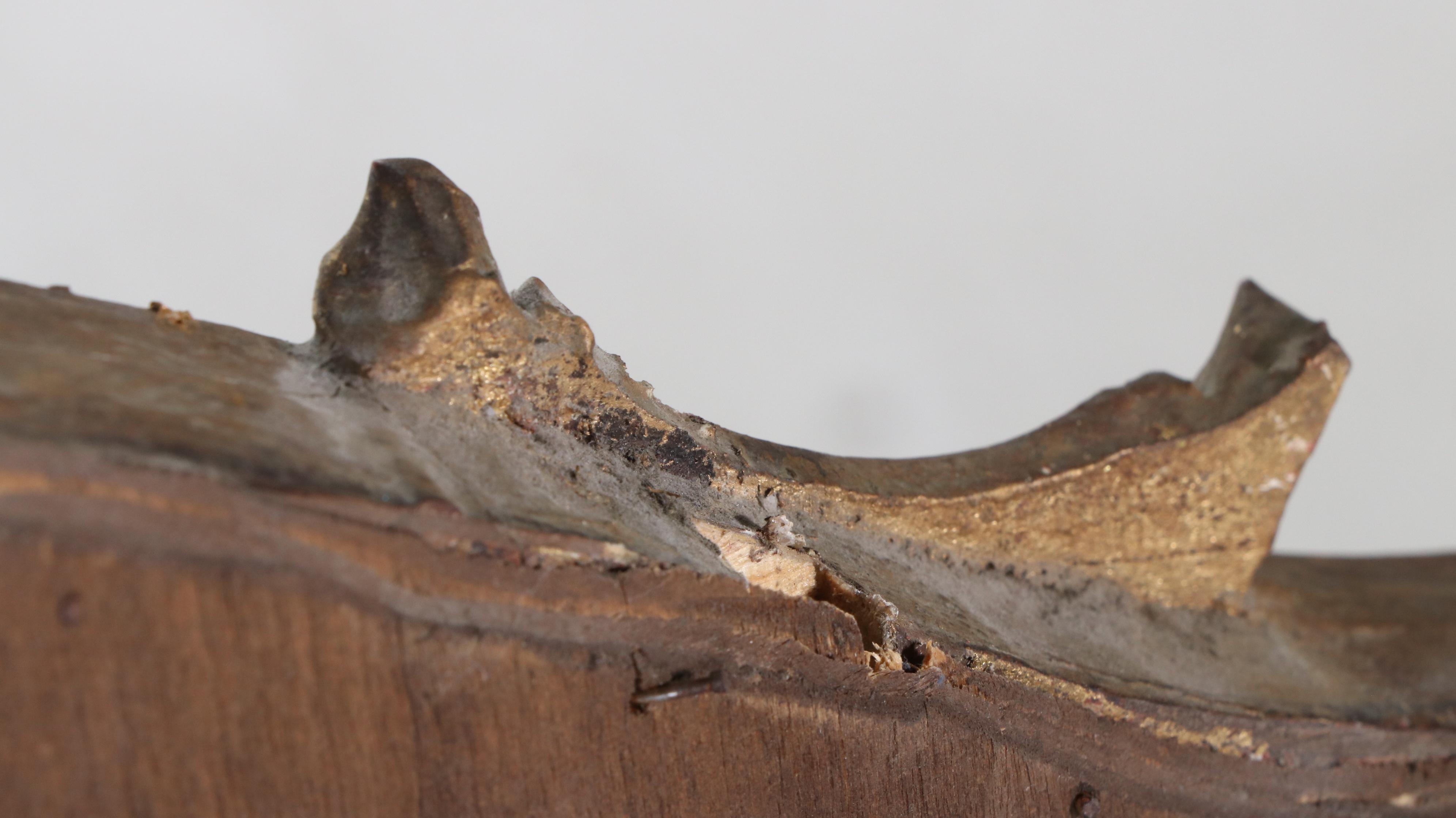 Overmantle Giltwood Mirror, Antique