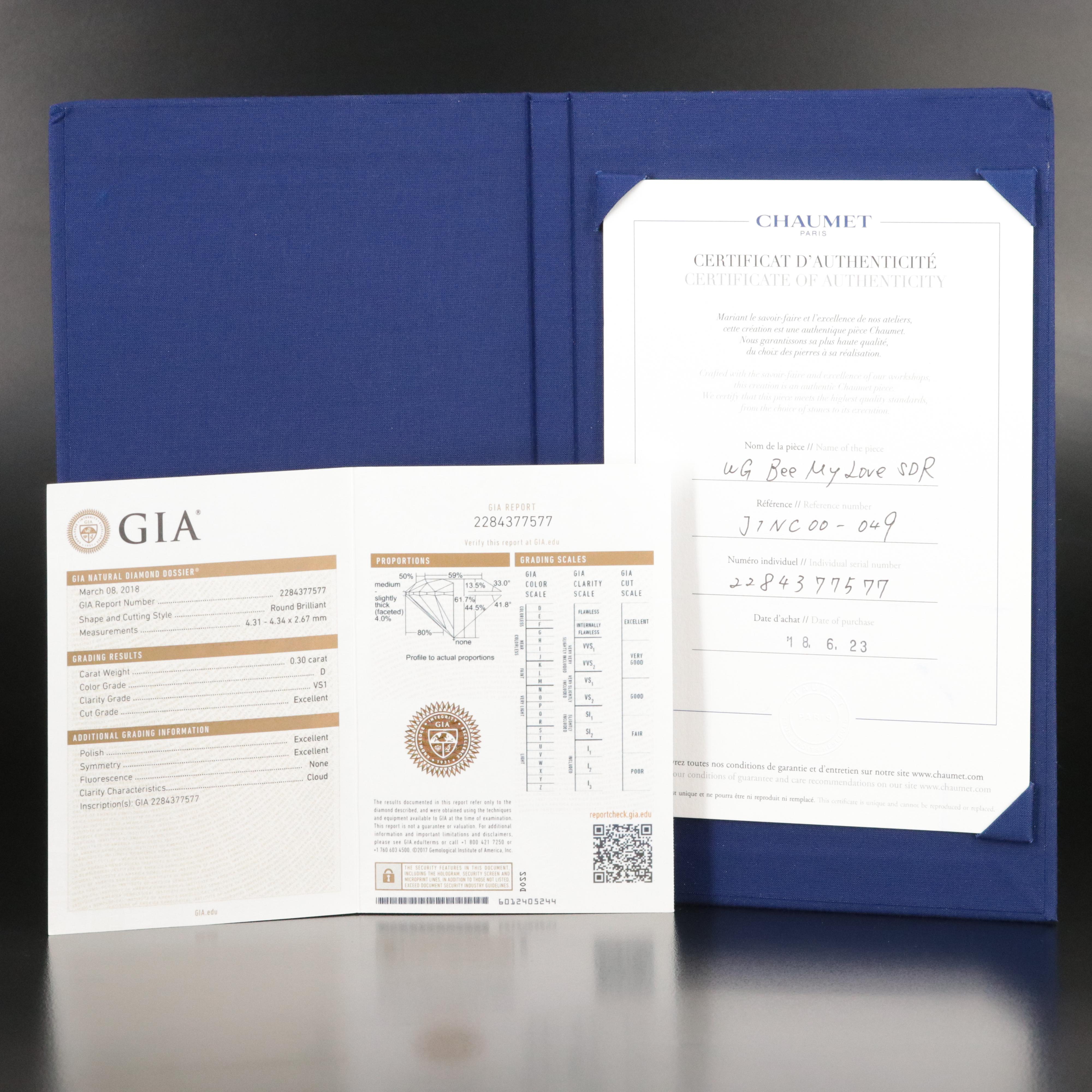 Chaumet Bee My Love 18K 0.41 CTW Diamond Ring