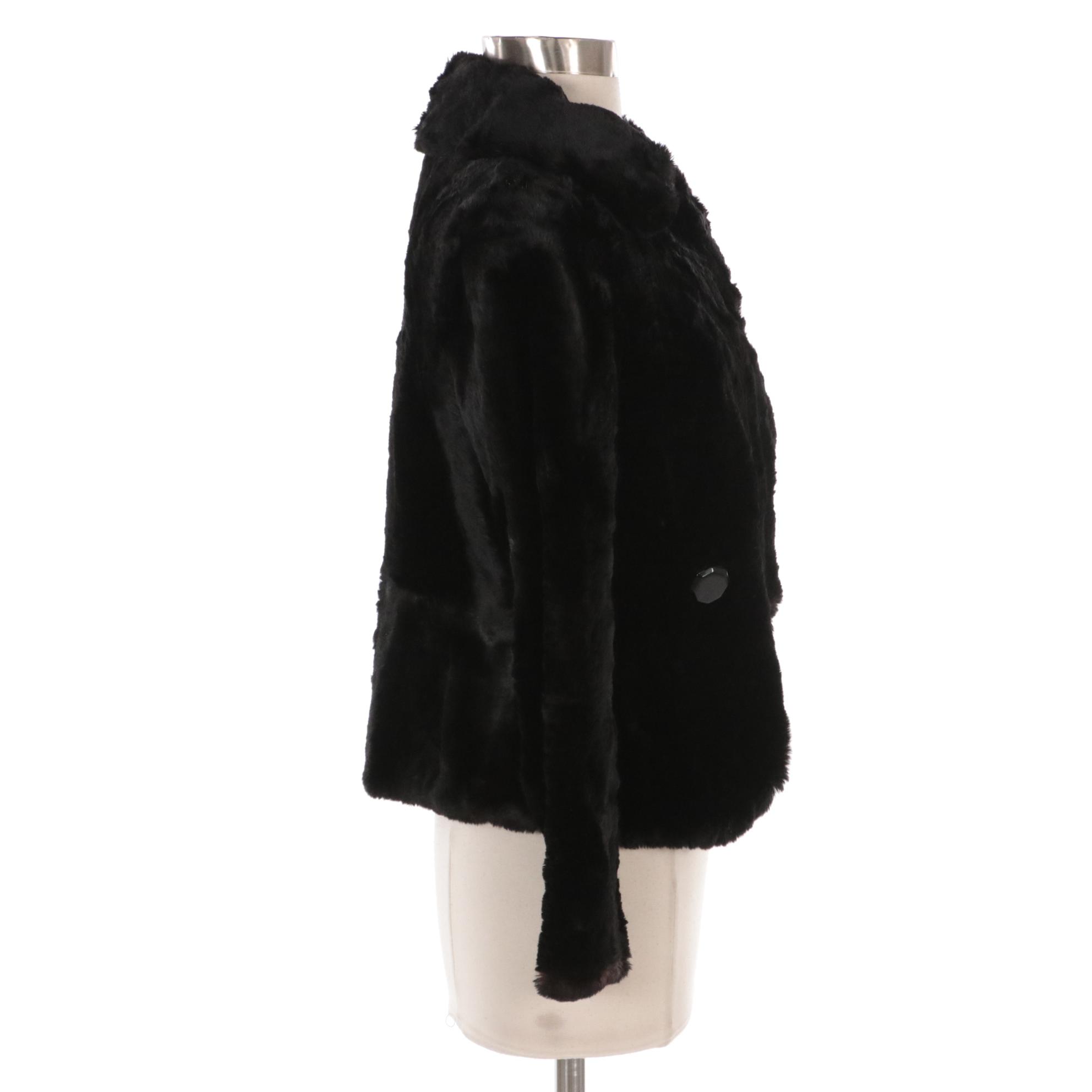 Charles Coplin Sheared Muskrat Fur Jacket