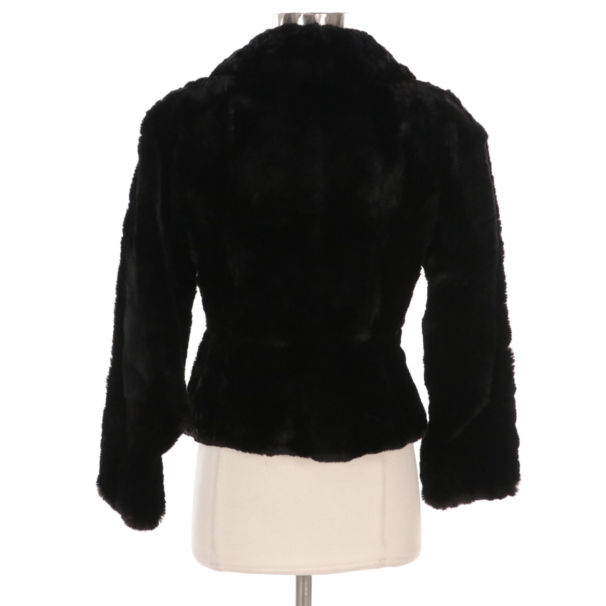 Charles Coplin Sheared Muskrat Fur Jacket
