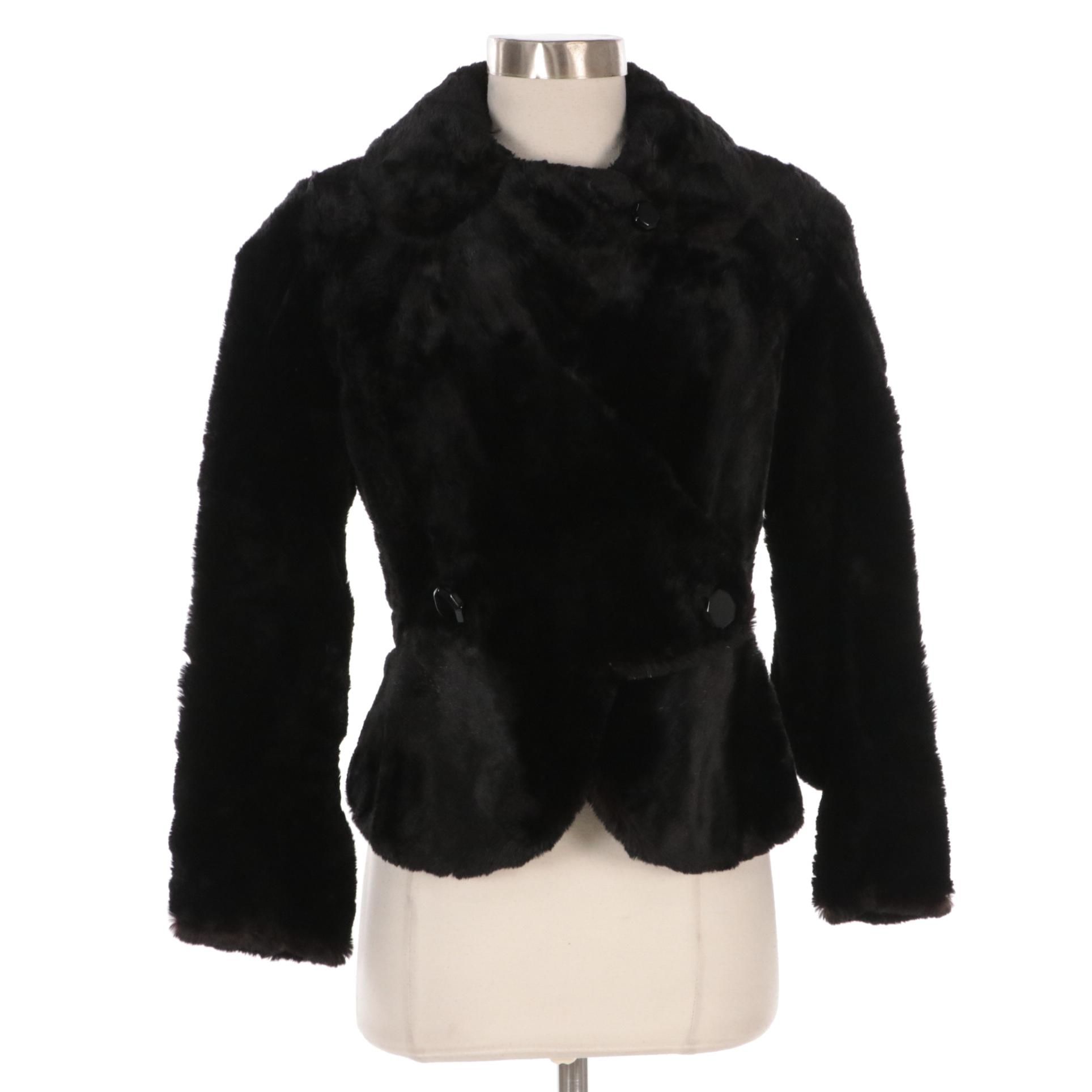 Charles Coplin Sheared Muskrat Fur Jacket