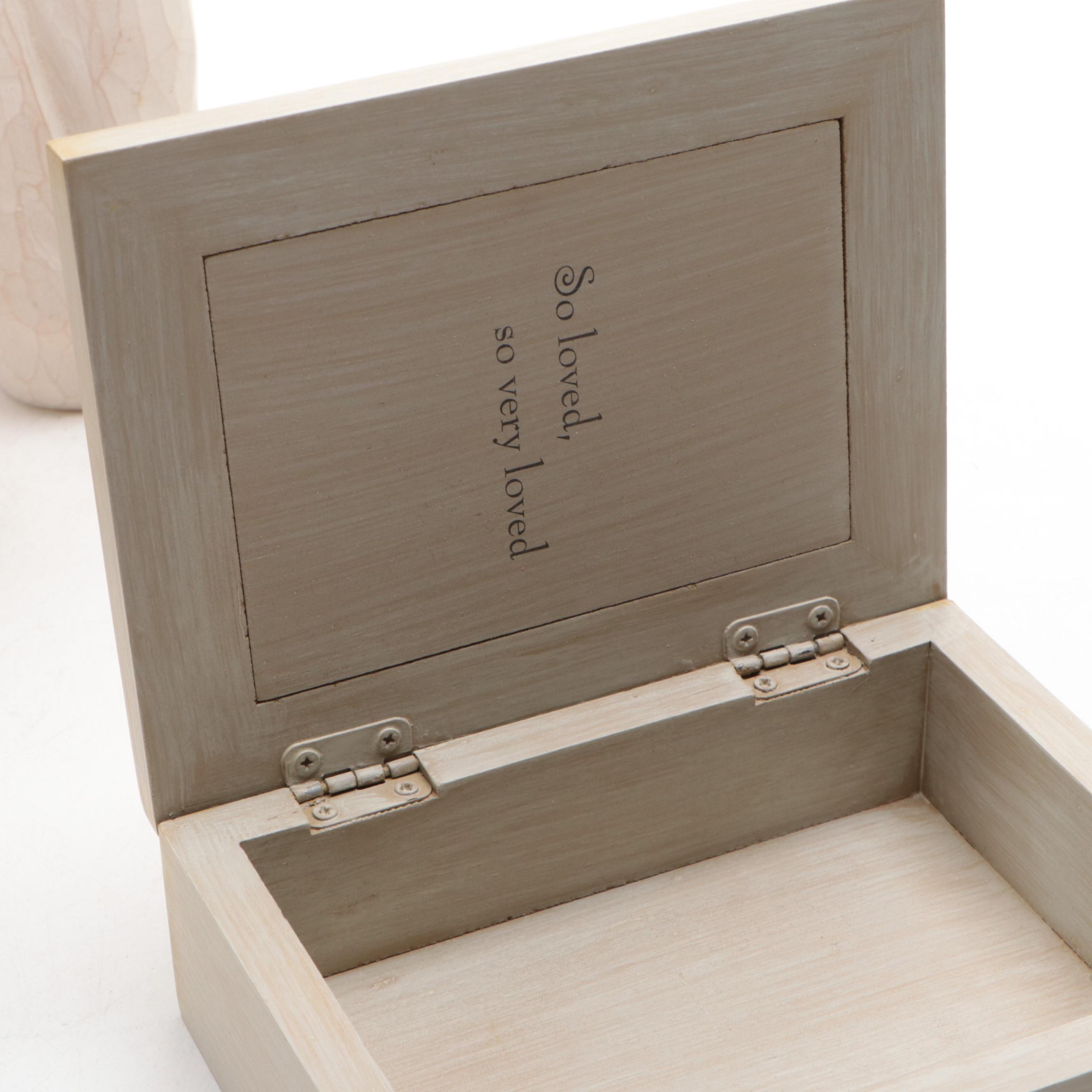 Willow Tree "Promise," "Angel of Mine" and More Figurines, Box and Wall Hanging