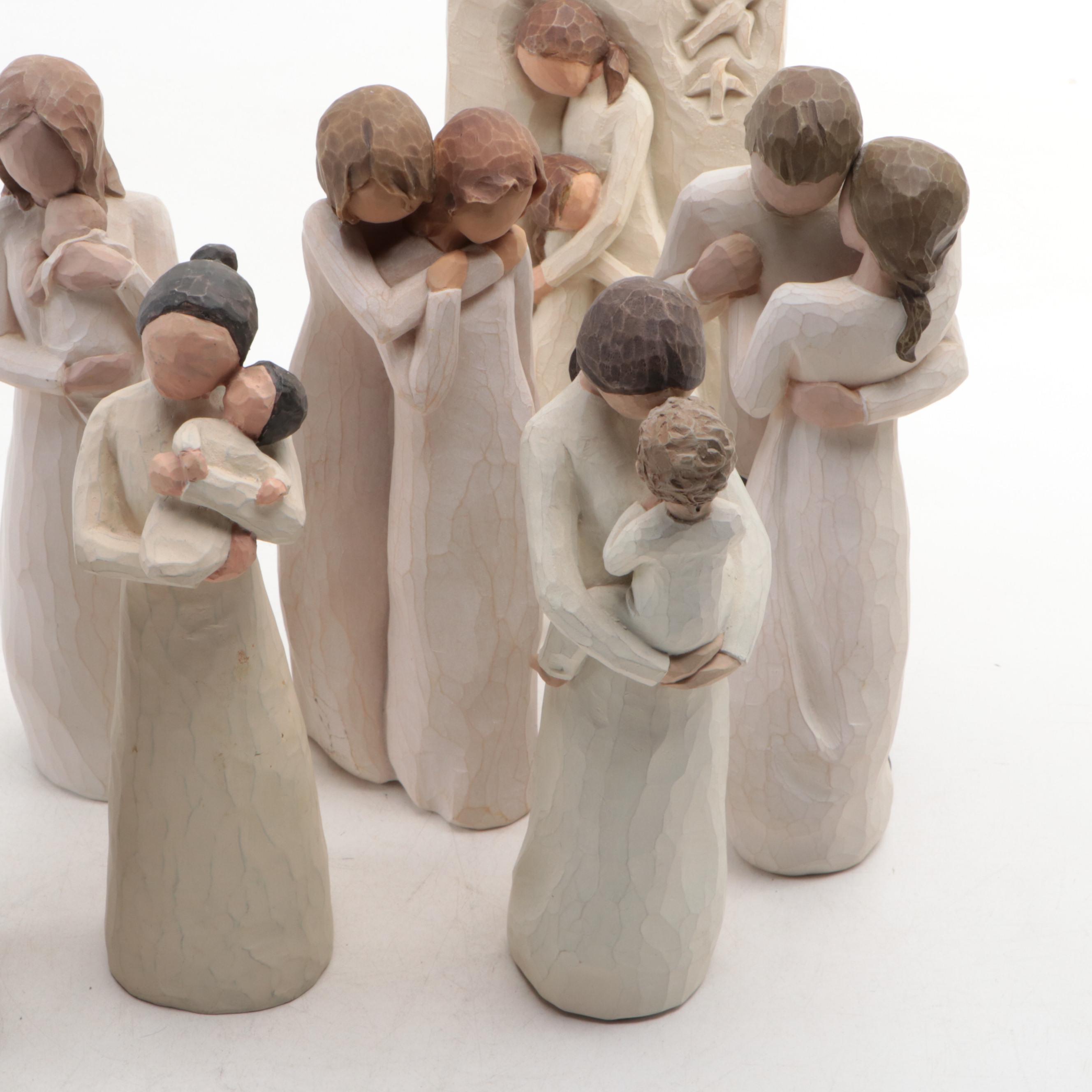 Willow Tree "Promise," "Angel of Mine" and More Figurines, Box and Wall Hanging