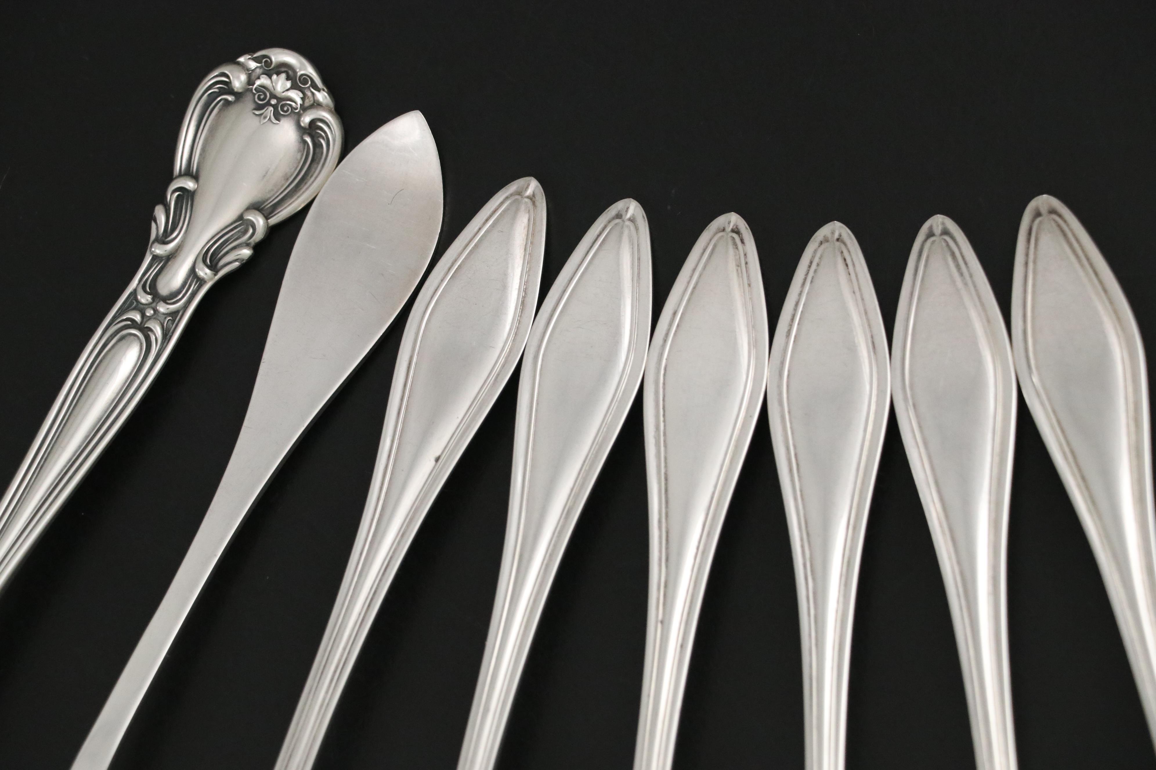 Towle "Mary Chilton" Sterling Salad Forks with Other Sterling Forks