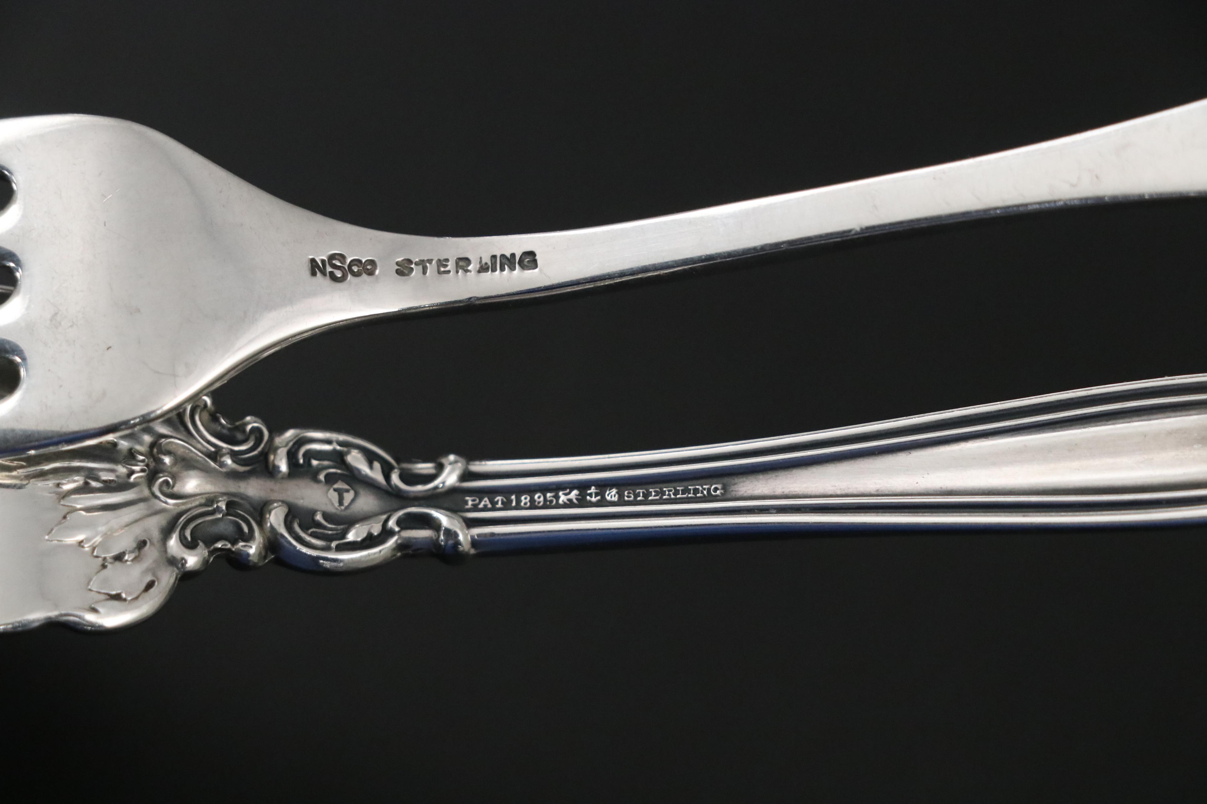 Towle "Mary Chilton" Sterling Salad Forks with Other Sterling Forks