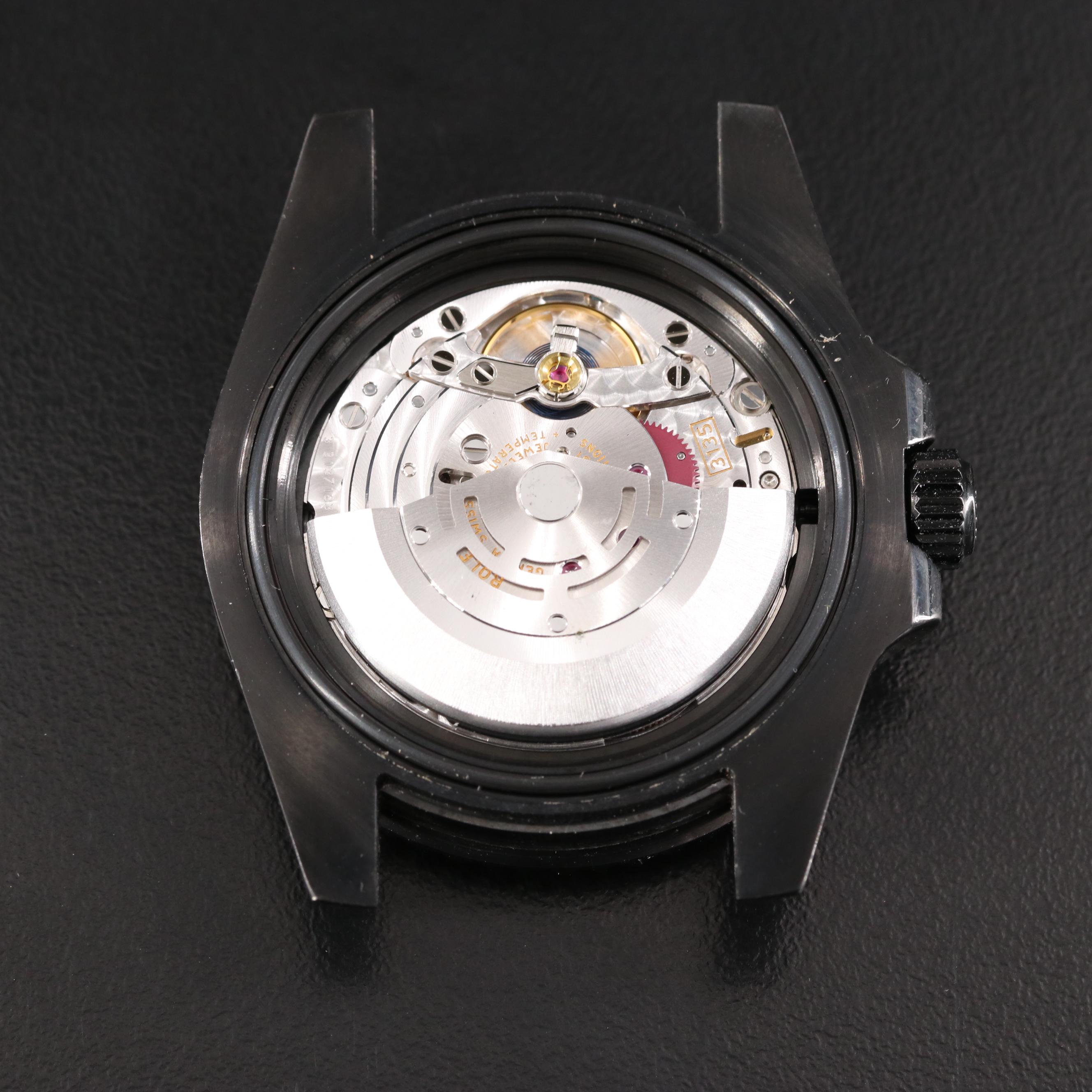 Rolex Submariner Custom Coated DLC-PVD, Ceramic Bezel Watch