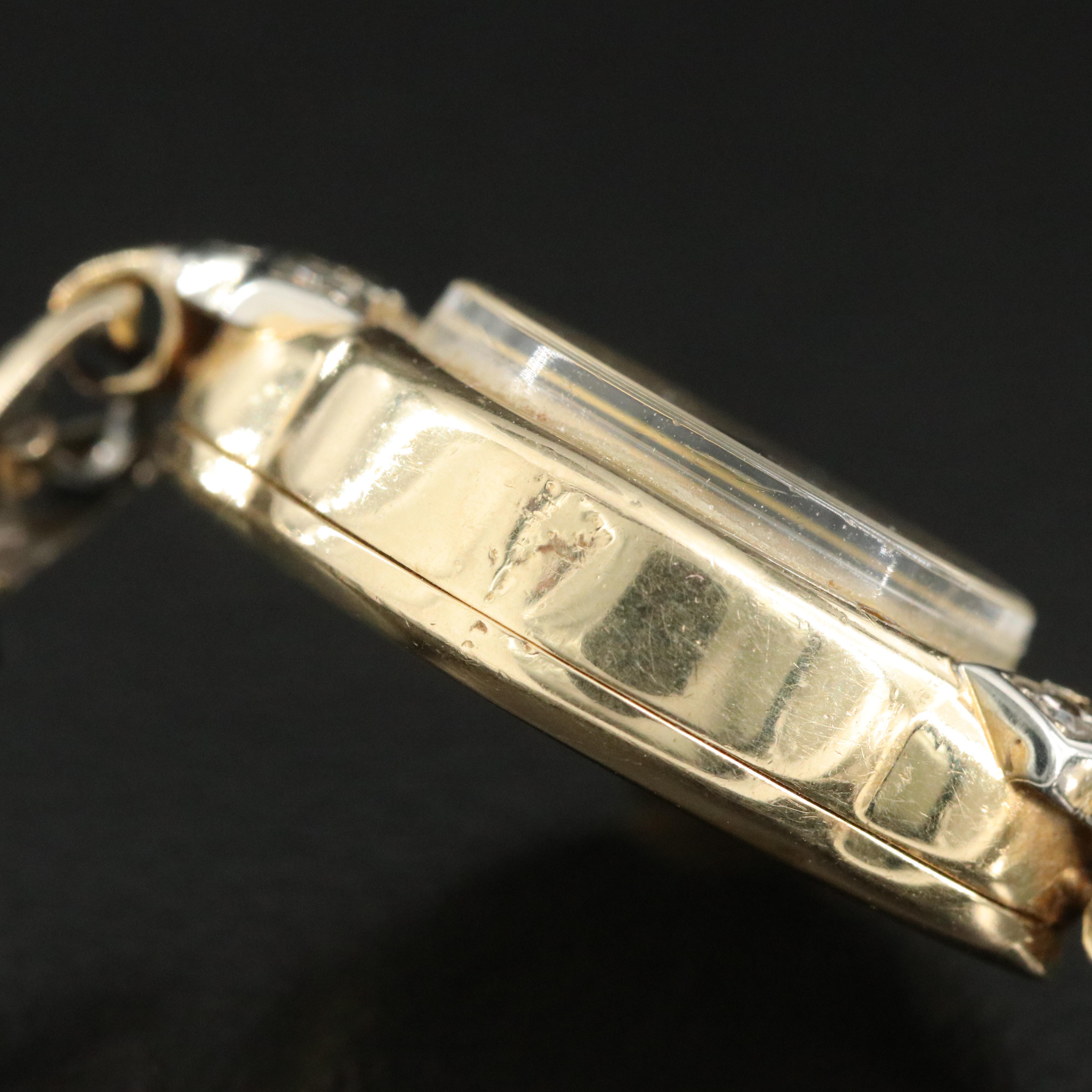 1937 14K Hamilton Diamond Watch