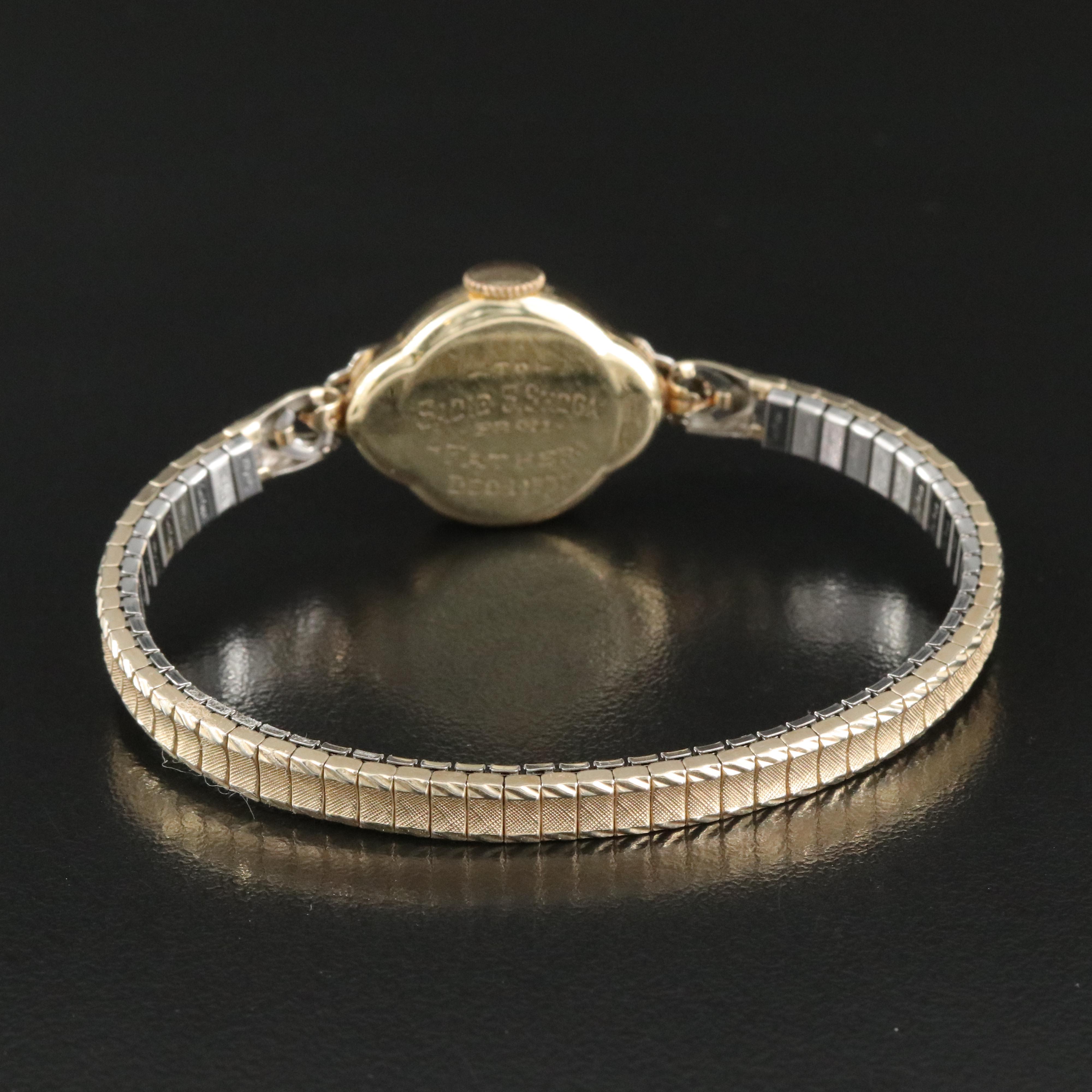 1937 14K Hamilton Diamond Watch