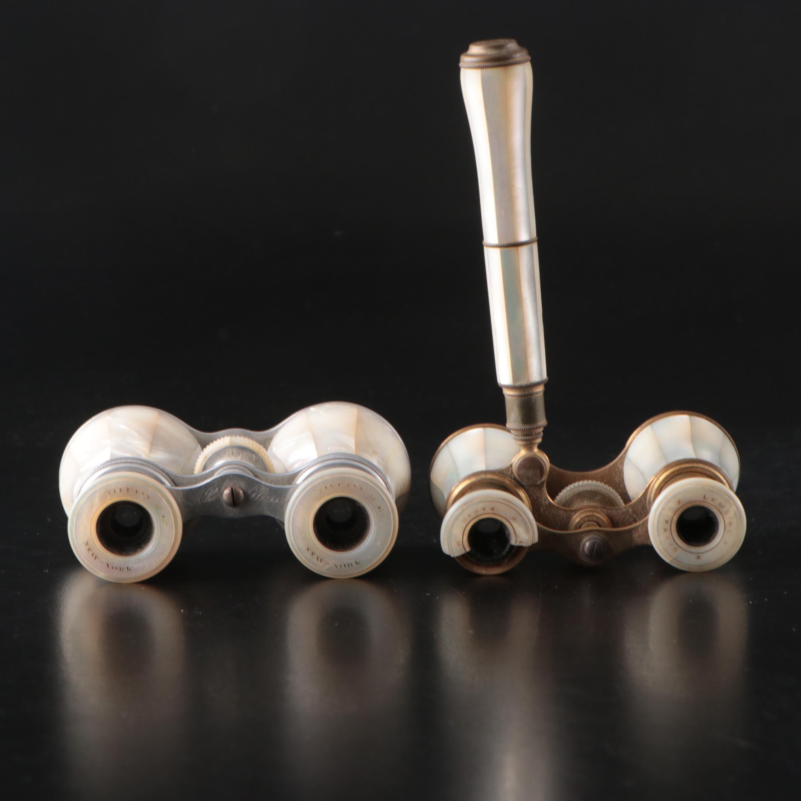 Tiffany & Co. Mother-of-Pearl Opera Glasses with Lemaire Paris Opera Glasses