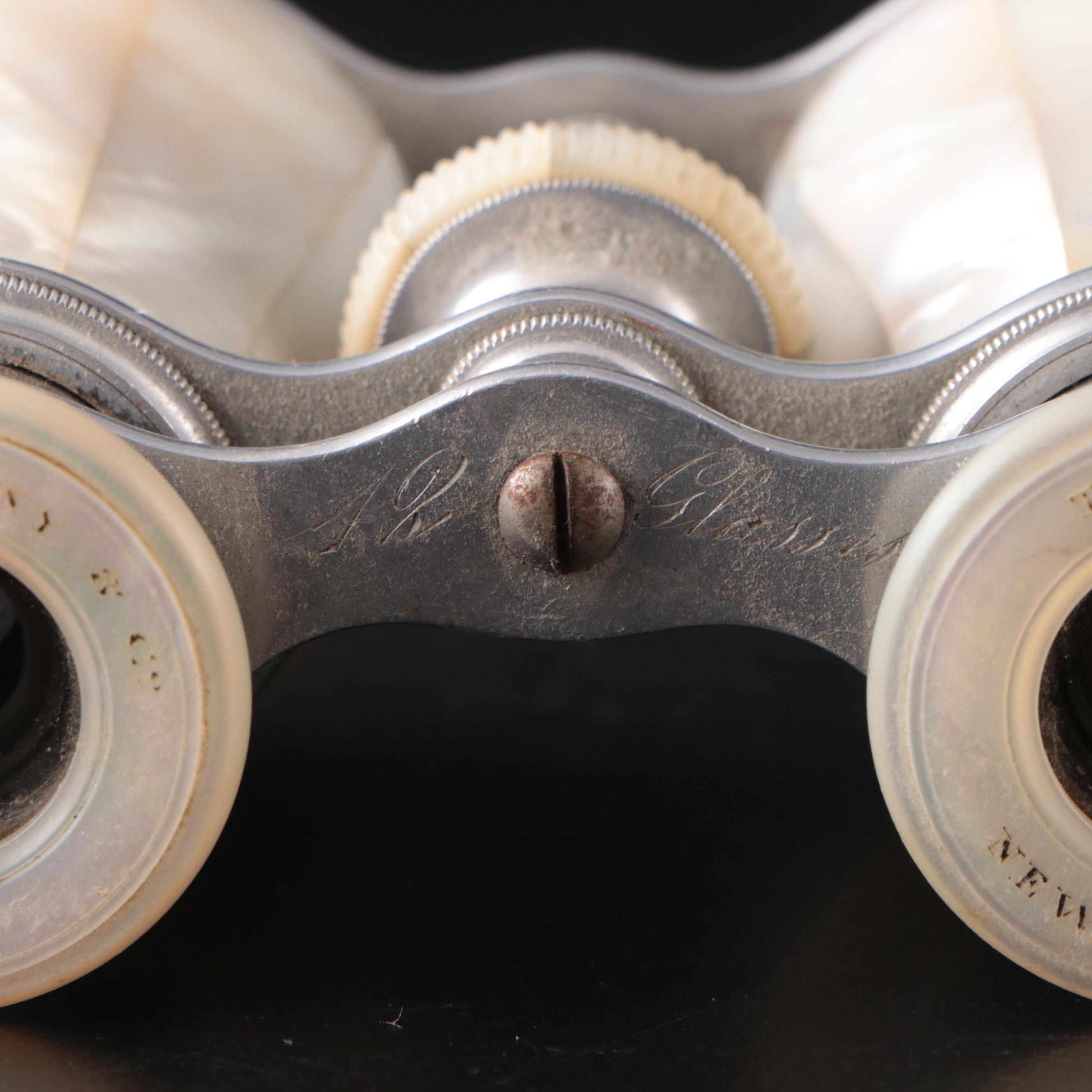 Tiffany & Co. Mother-of-Pearl Opera Glasses with Lemaire Paris Opera Glasses