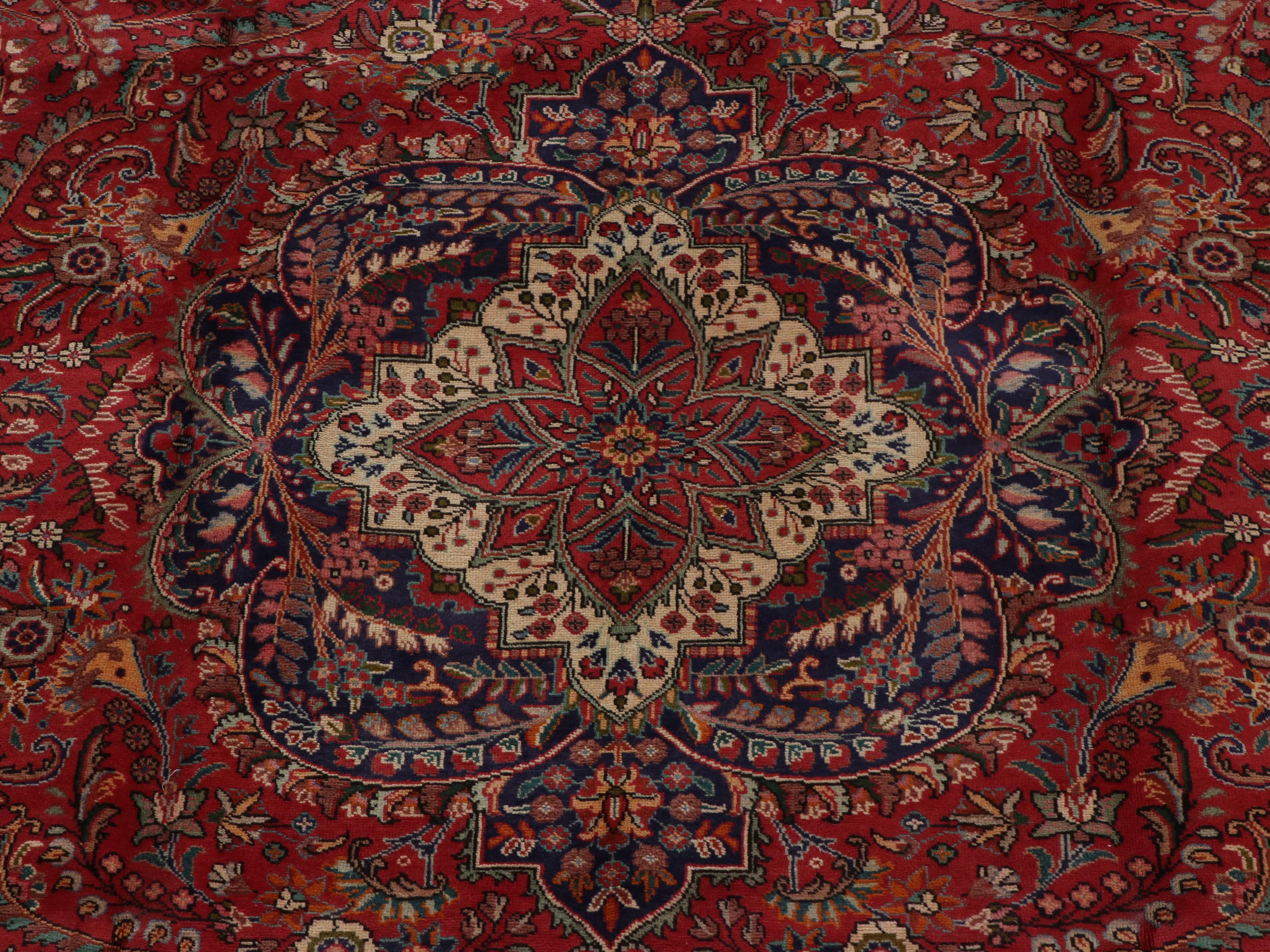 9'8 x 12'8 Hand-Knotted Persian Arak Room Sized Rug