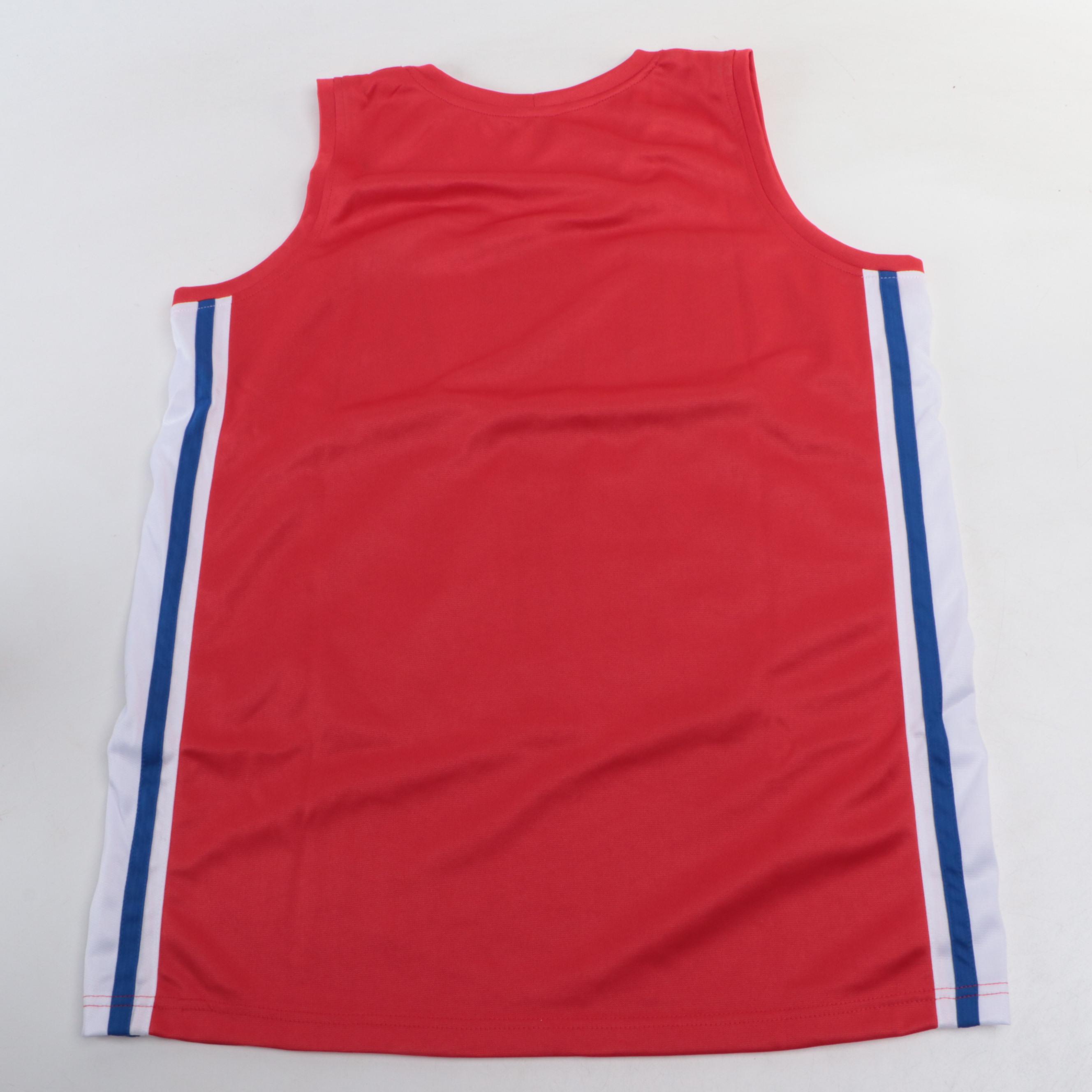 Carl Lewis Signed Olympic Team USA Track and Field Jersey, Beckett