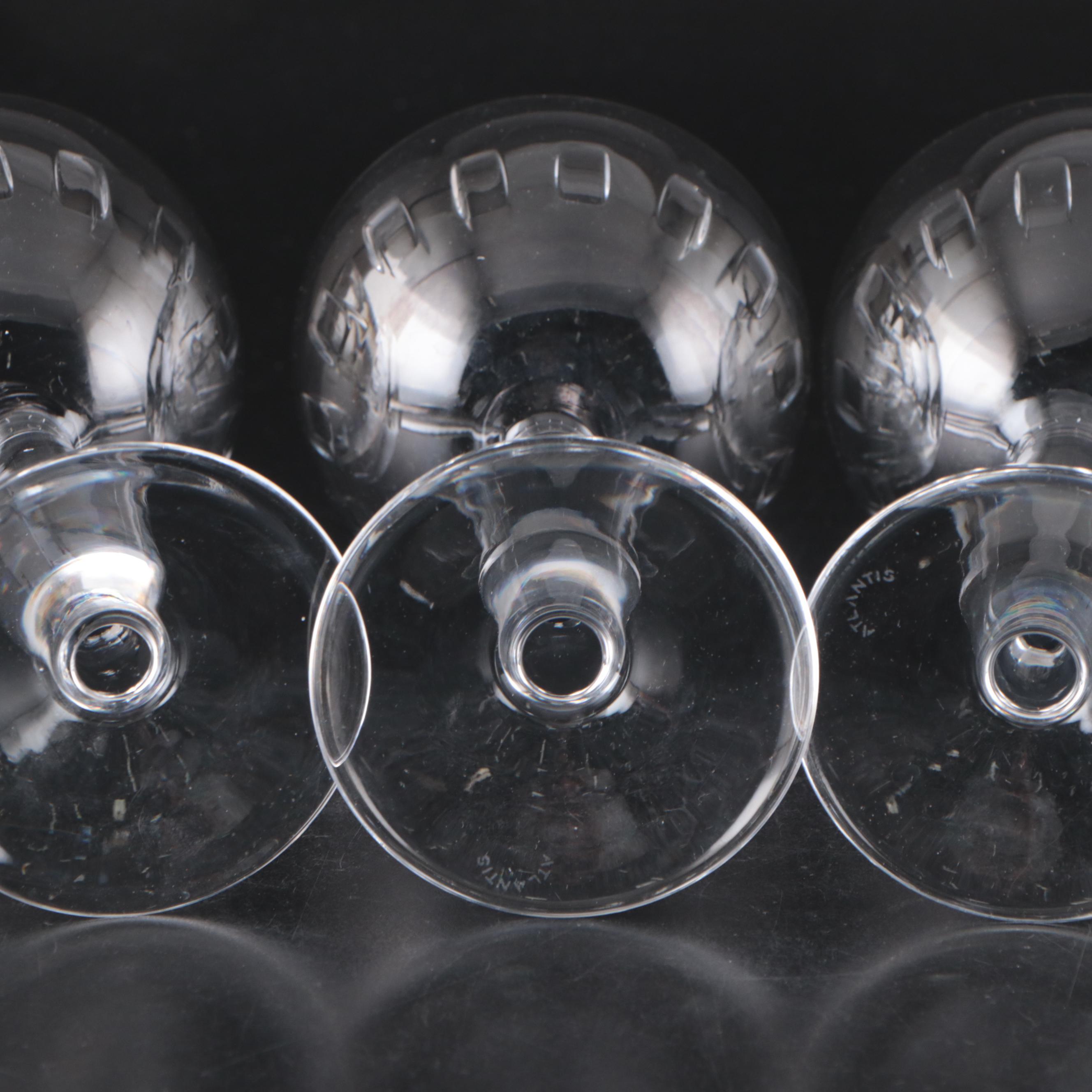 Atlantis Crystal "Coliseum" Wine Glasses, 2000-2005