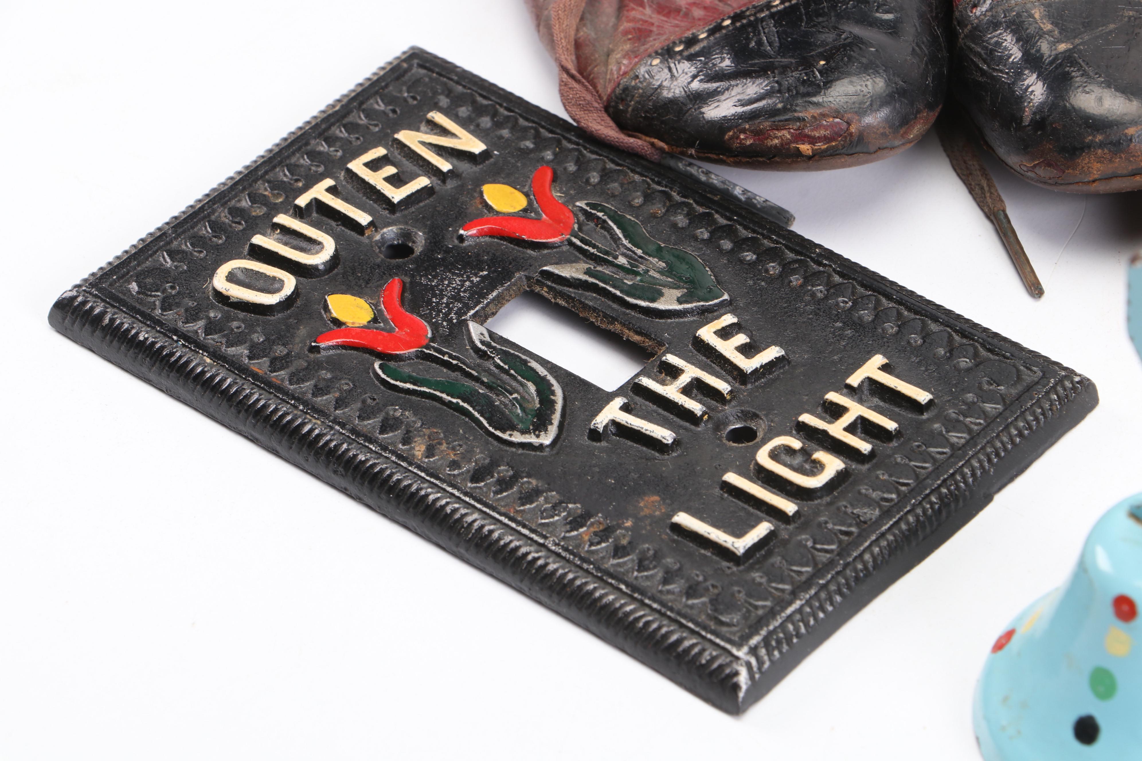 Michael Garman "Cavalryman Captain" Chalkware Sculpture with More Décor