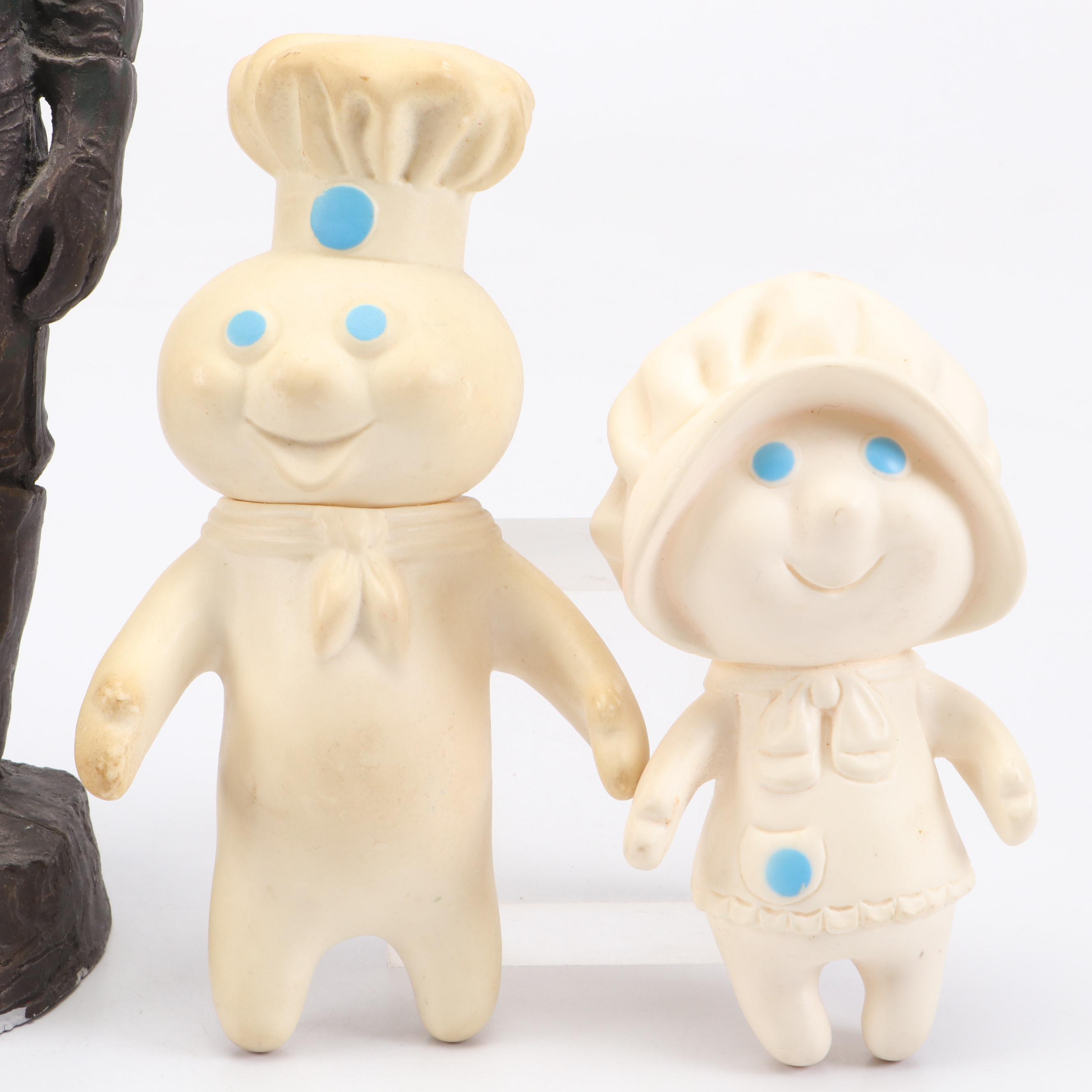 Michael Garman "Cavalryman Captain" Chalkware Sculpture with More Décor