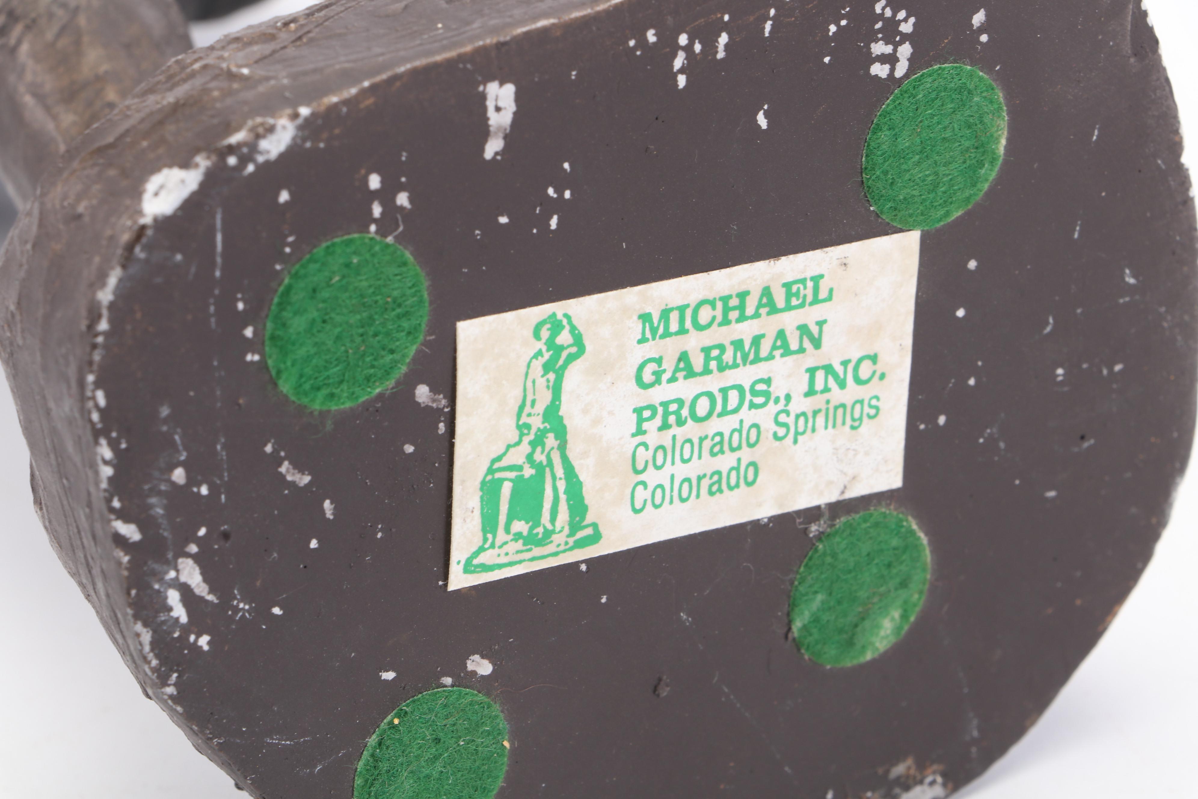 Michael Garman "Cavalryman Captain" Chalkware Sculpture with More Décor