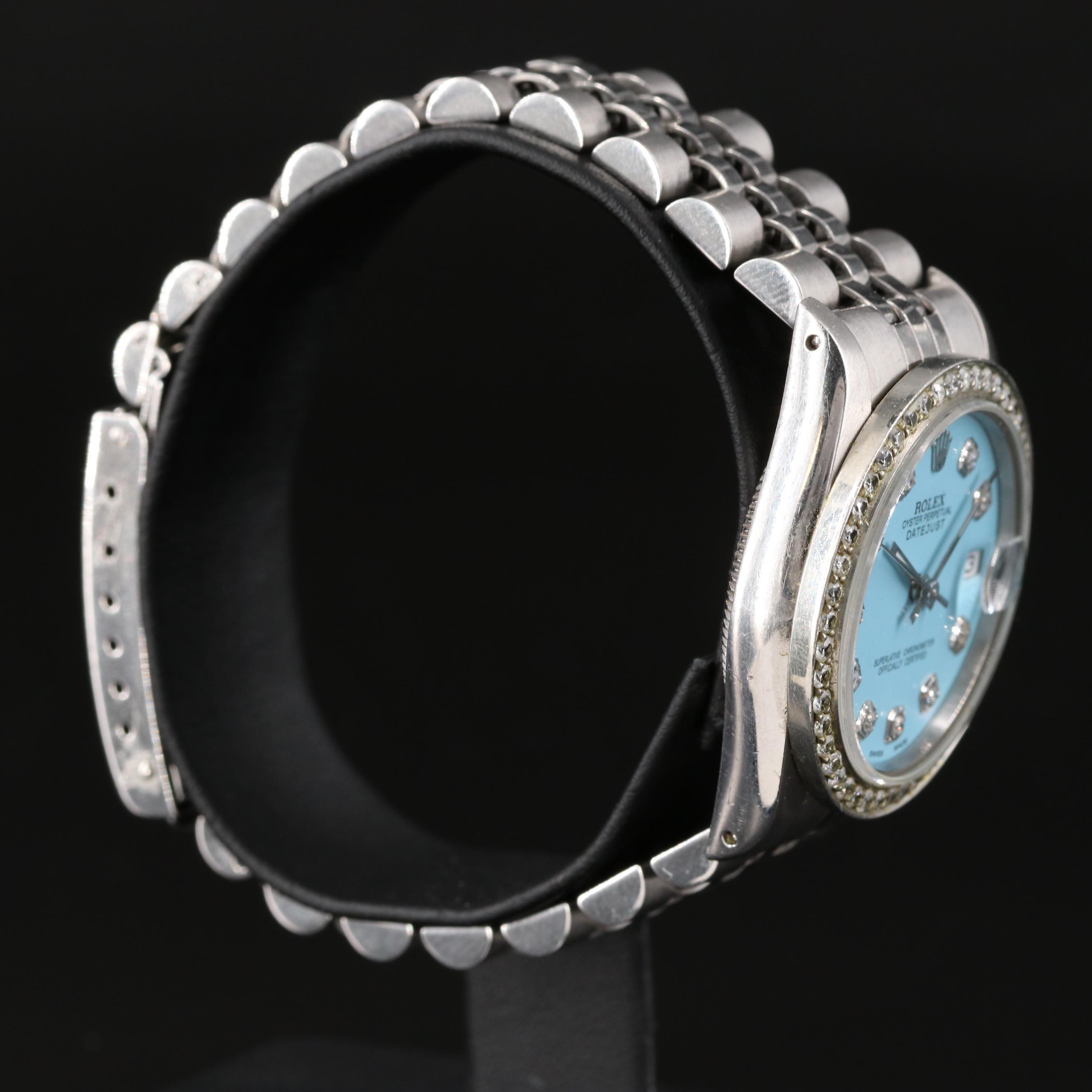 1989 Rolex Custom 1.00 CTW Diamond Dial and Bezel Datejust Watch