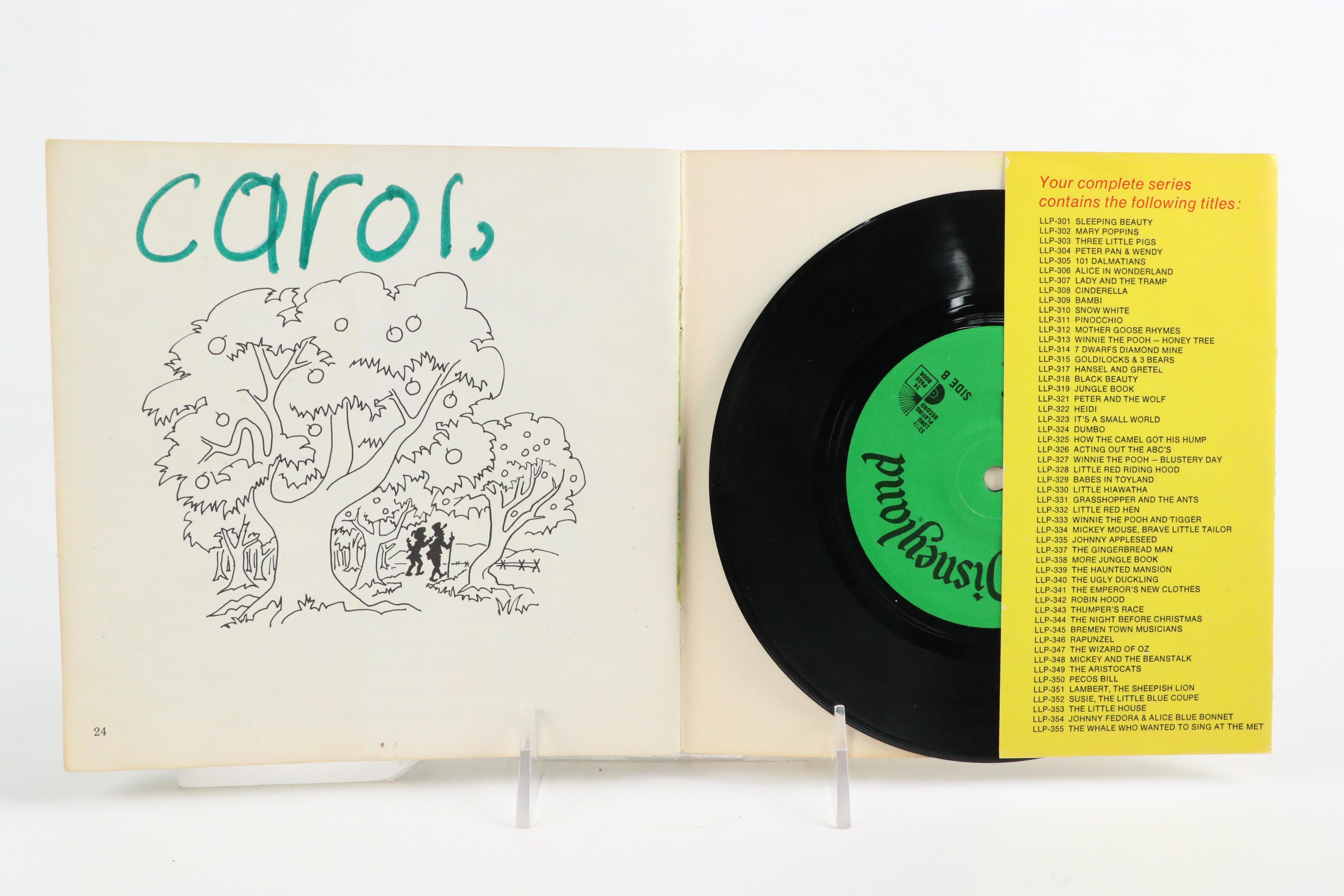 Walt Disney "Johnny Appleseed" Book with Record and More Children's Books