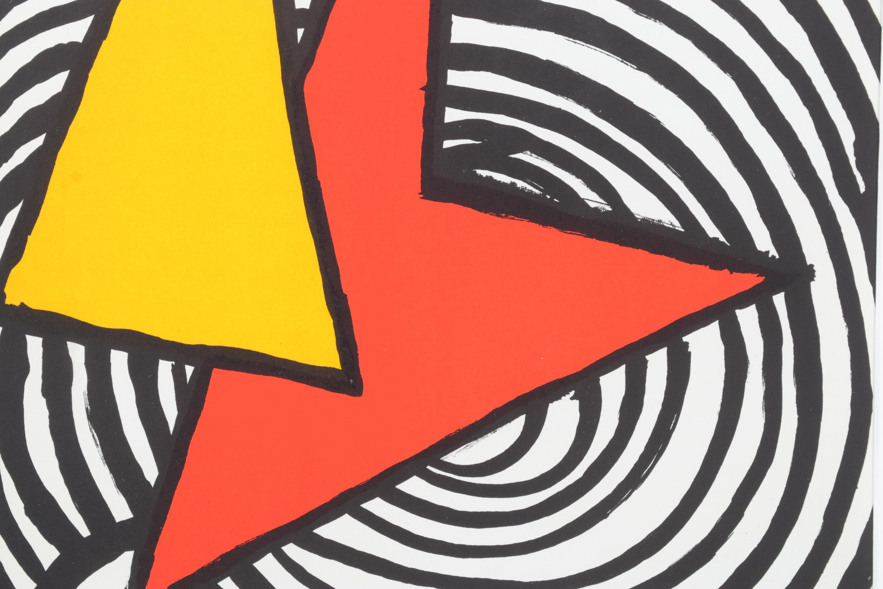 Alexander Calder Color Lithograph for "Derrière le Miroir," 1973