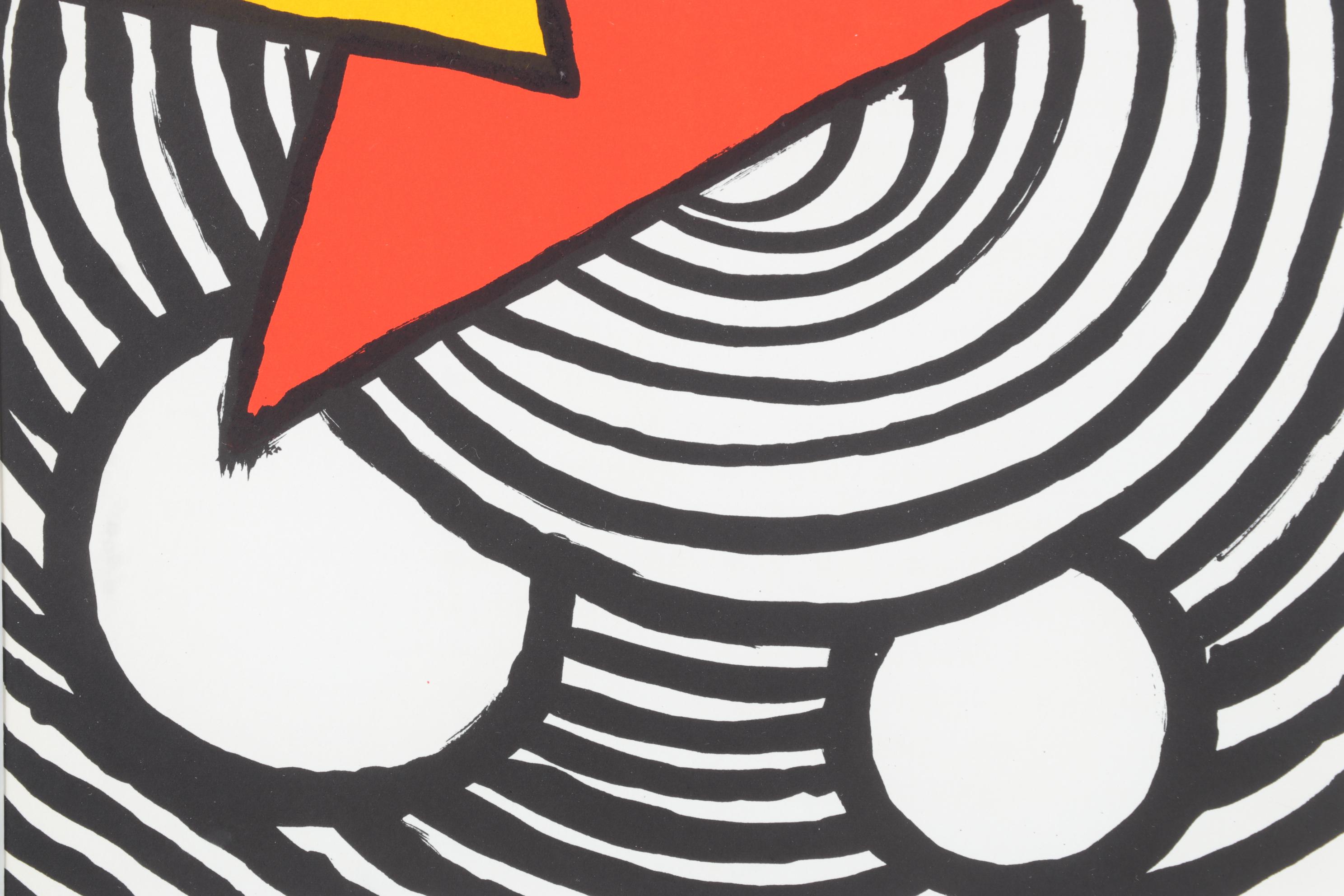 Alexander Calder Color Lithograph for "Derrière le Miroir," 1973