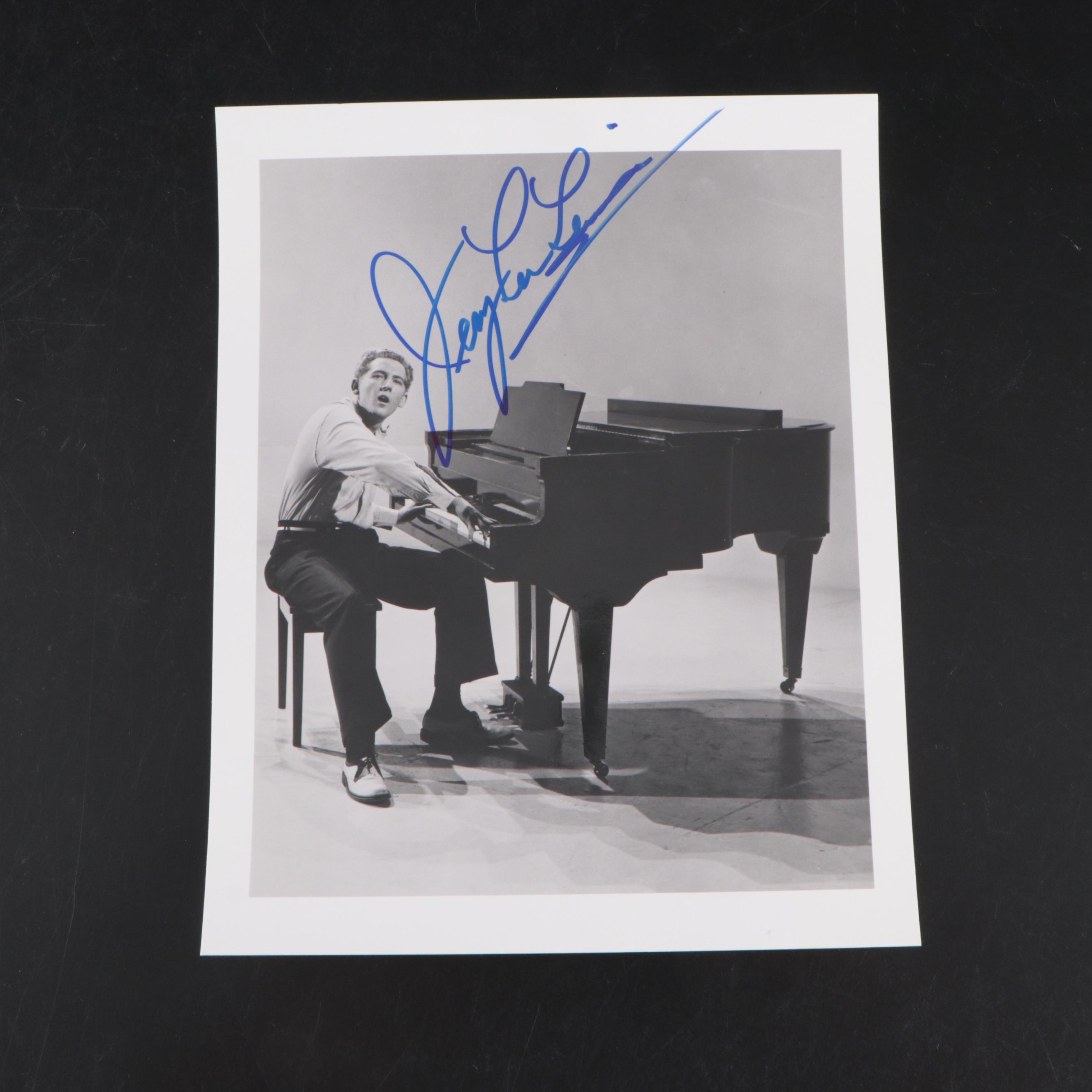 Jerry Lee Lewis Signed Musical Print