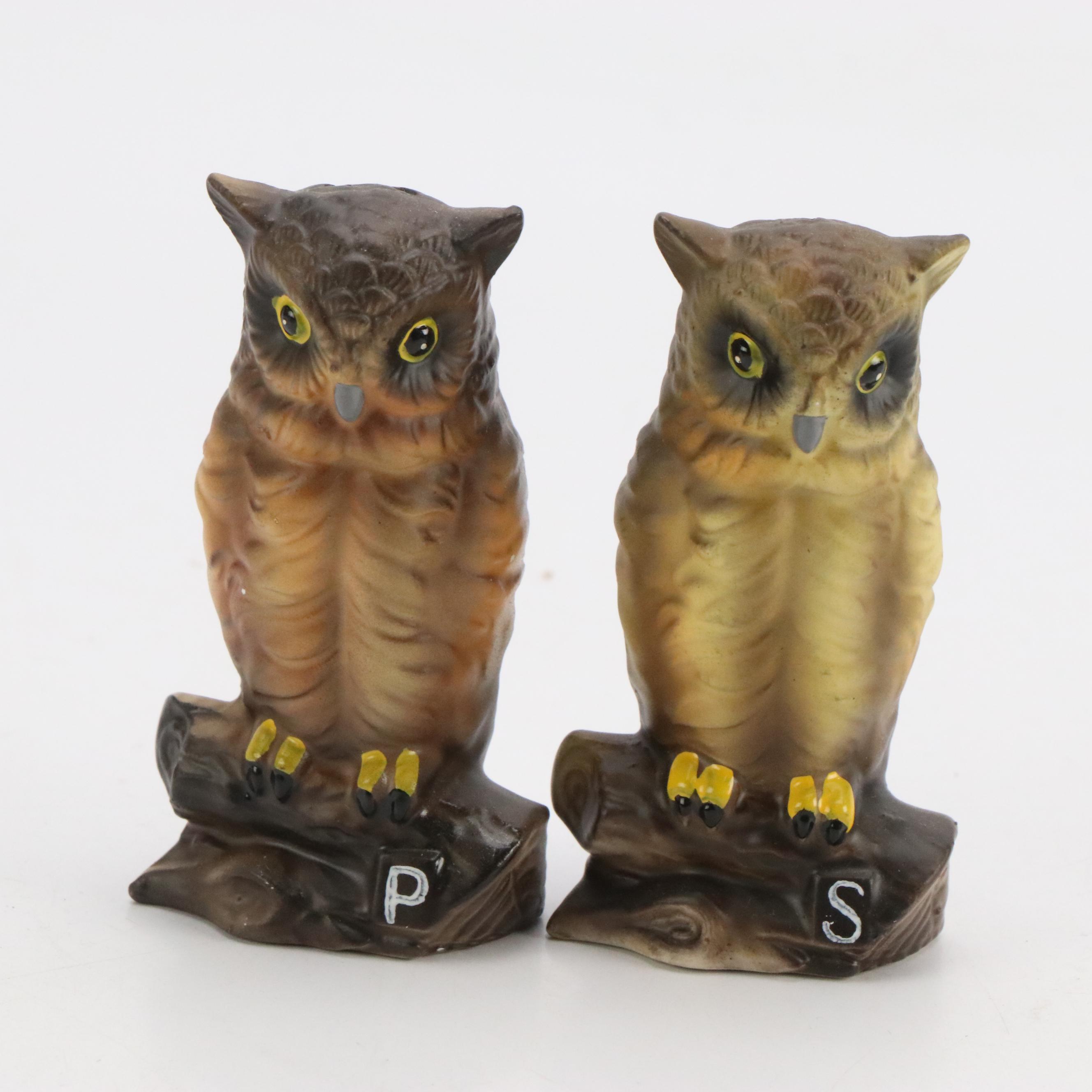 Japanese Import Woodland Animal Shakers by Inarco, Enesco and Victoria Ceramics