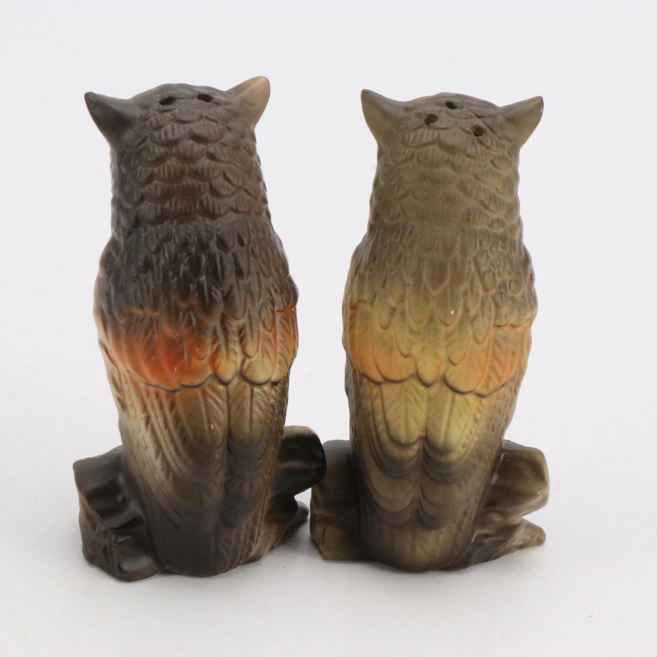 Japanese Import Woodland Animal Shakers by Inarco, Enesco and Victoria Ceramics
