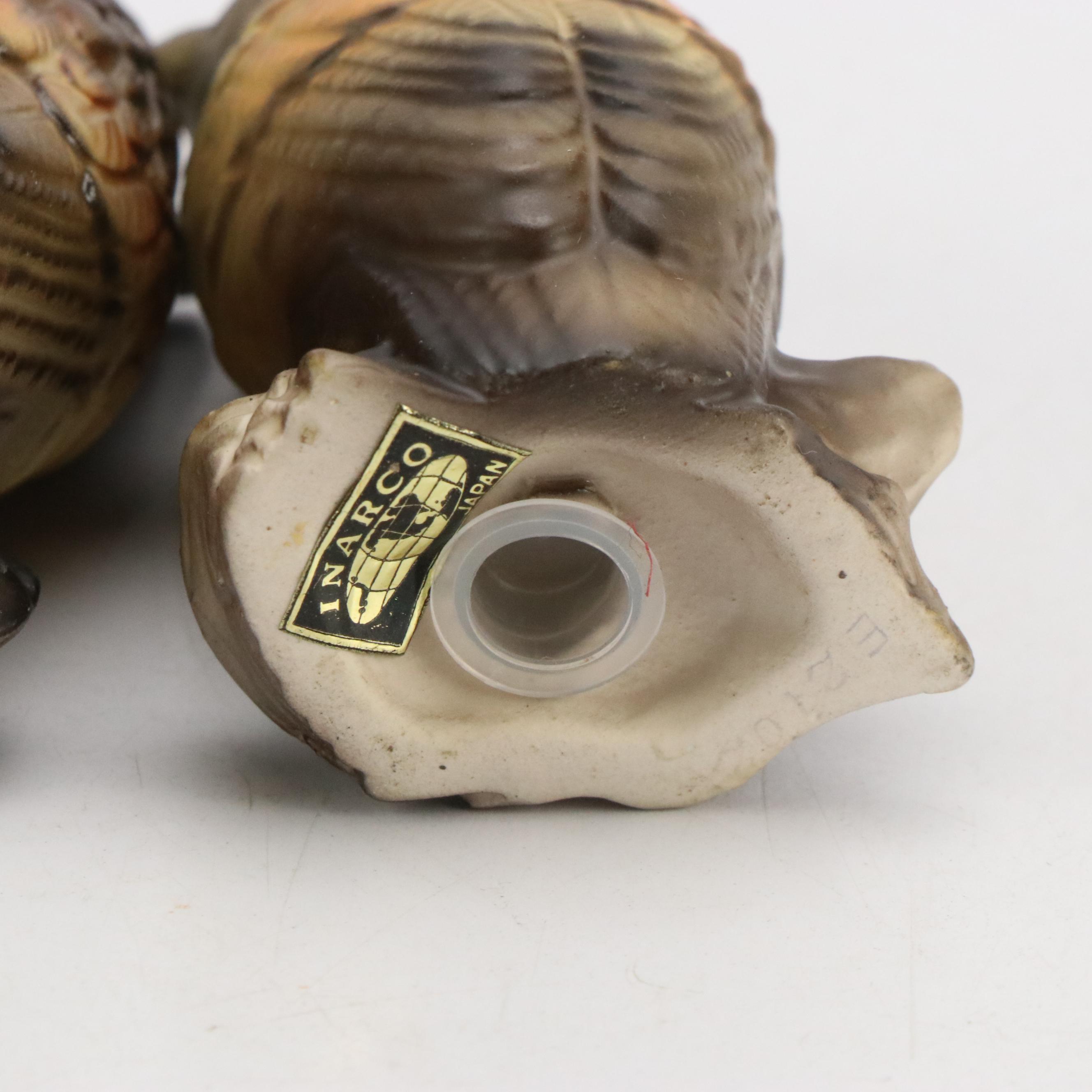 Japanese Import Woodland Animal Shakers by Inarco, Enesco and Victoria Ceramics