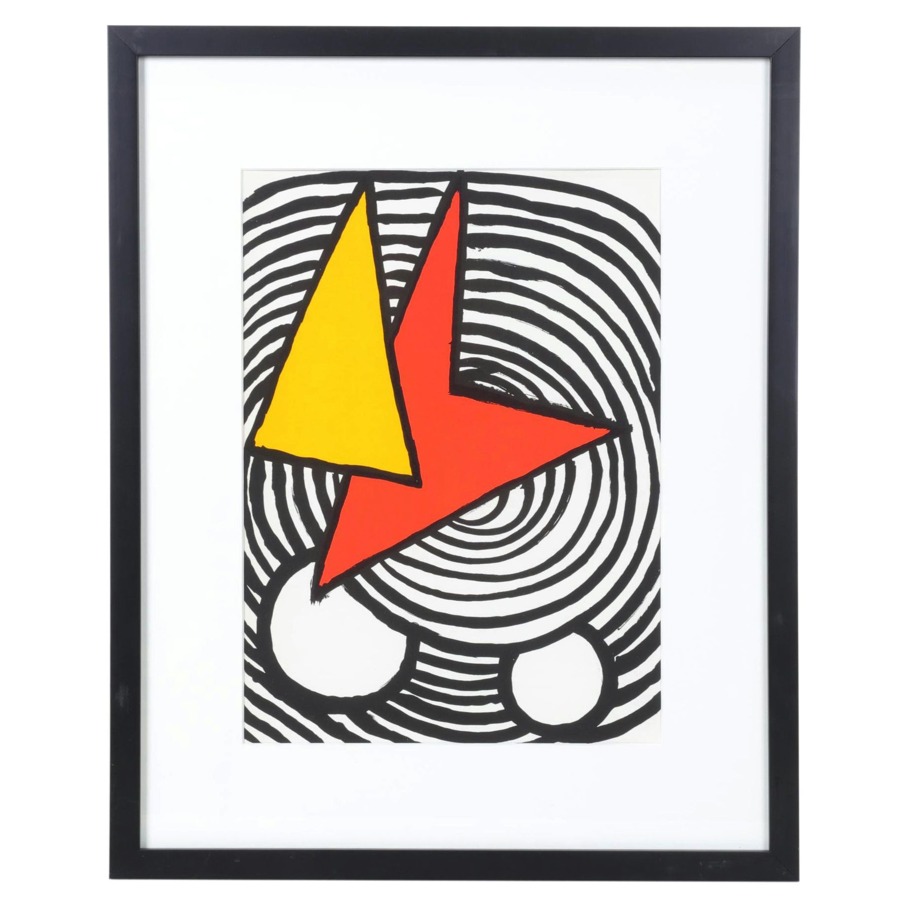 Alexander Calder Color Lithograph for "Derrière le Miroir," 1973