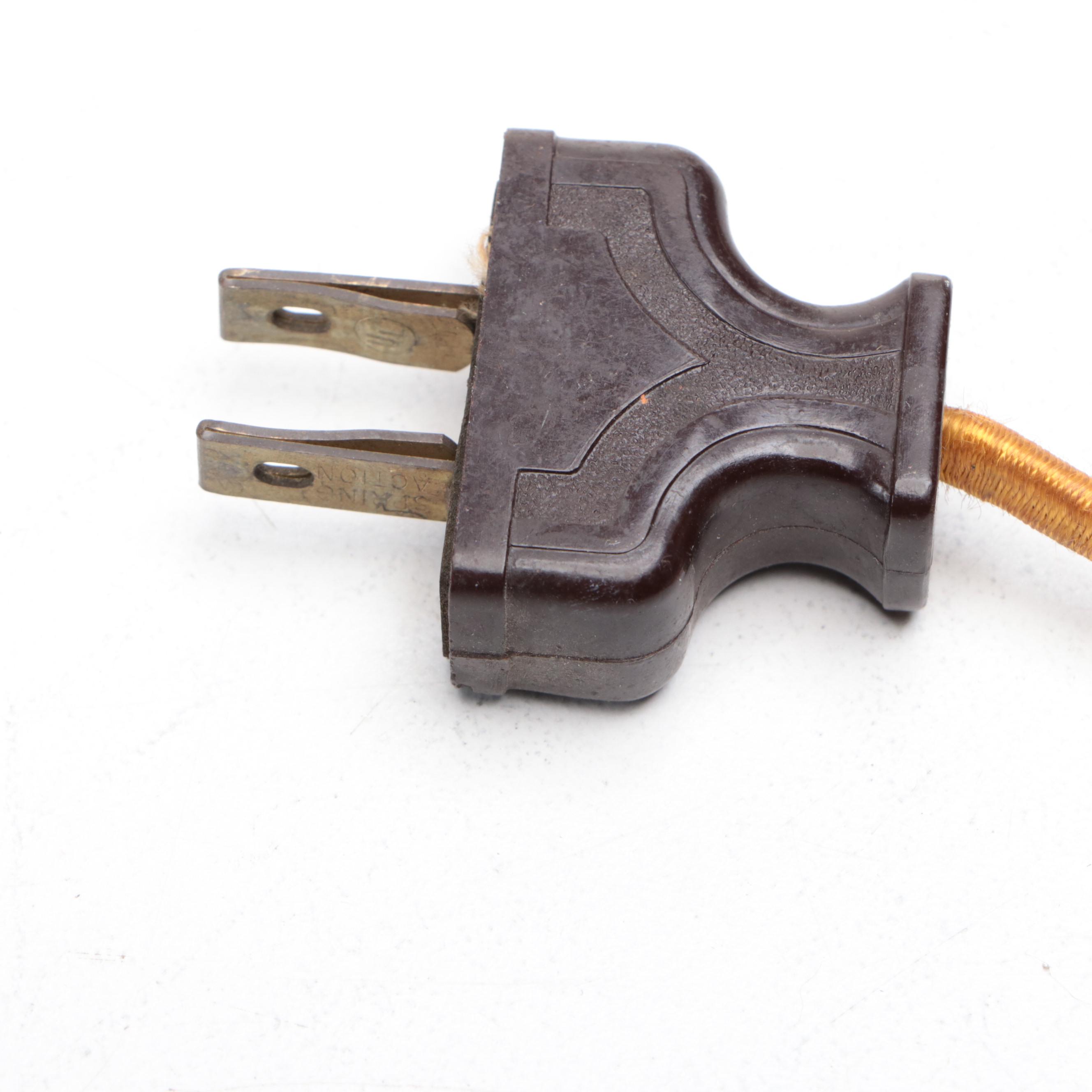 Arts and Crafts Blue Matte Glaze Lamp Attributed to Rookwood Pottery