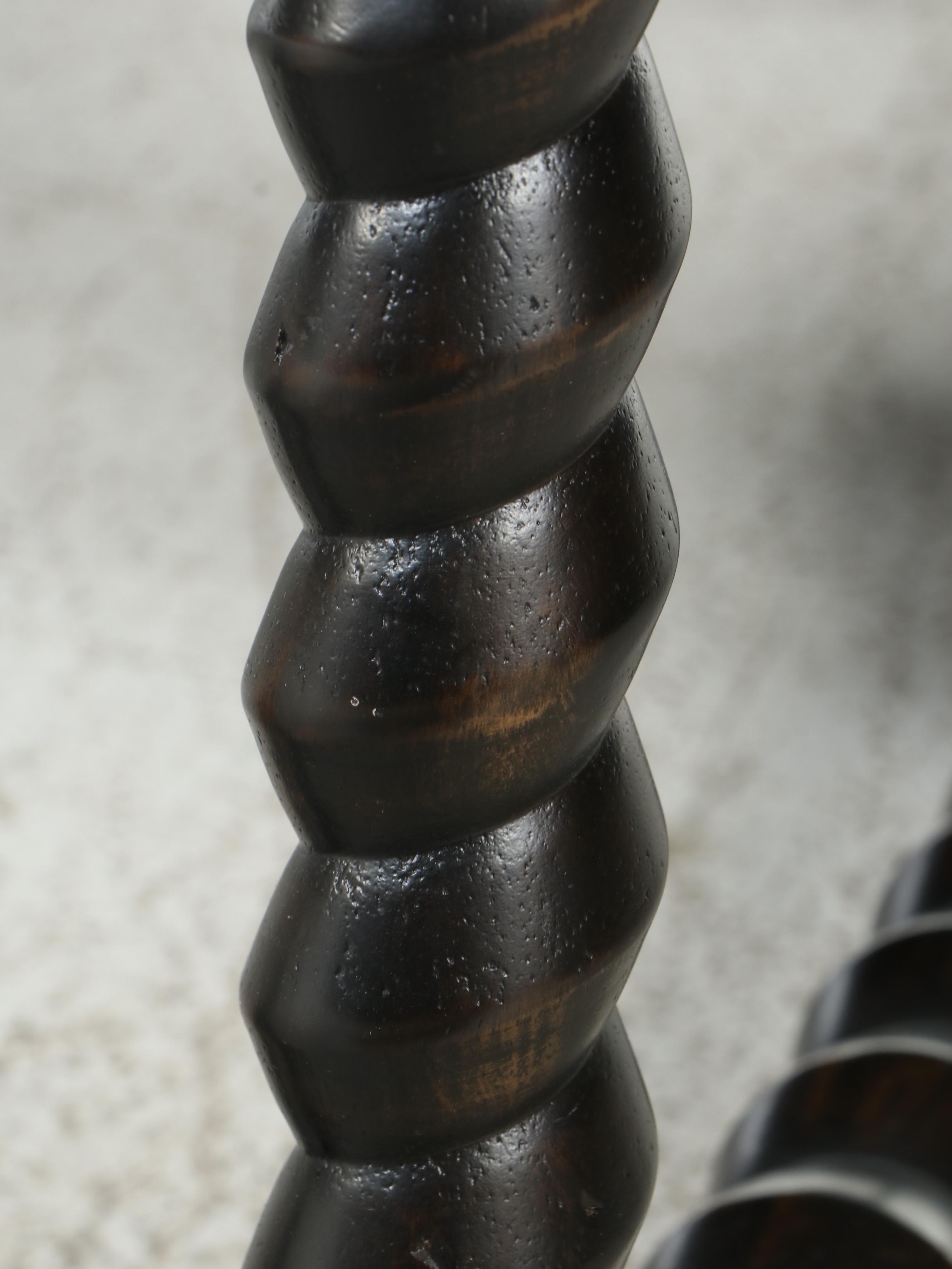 Bernhardt "Cordova" Ebonized Hardwood and Laminated Travertine Coffee Table