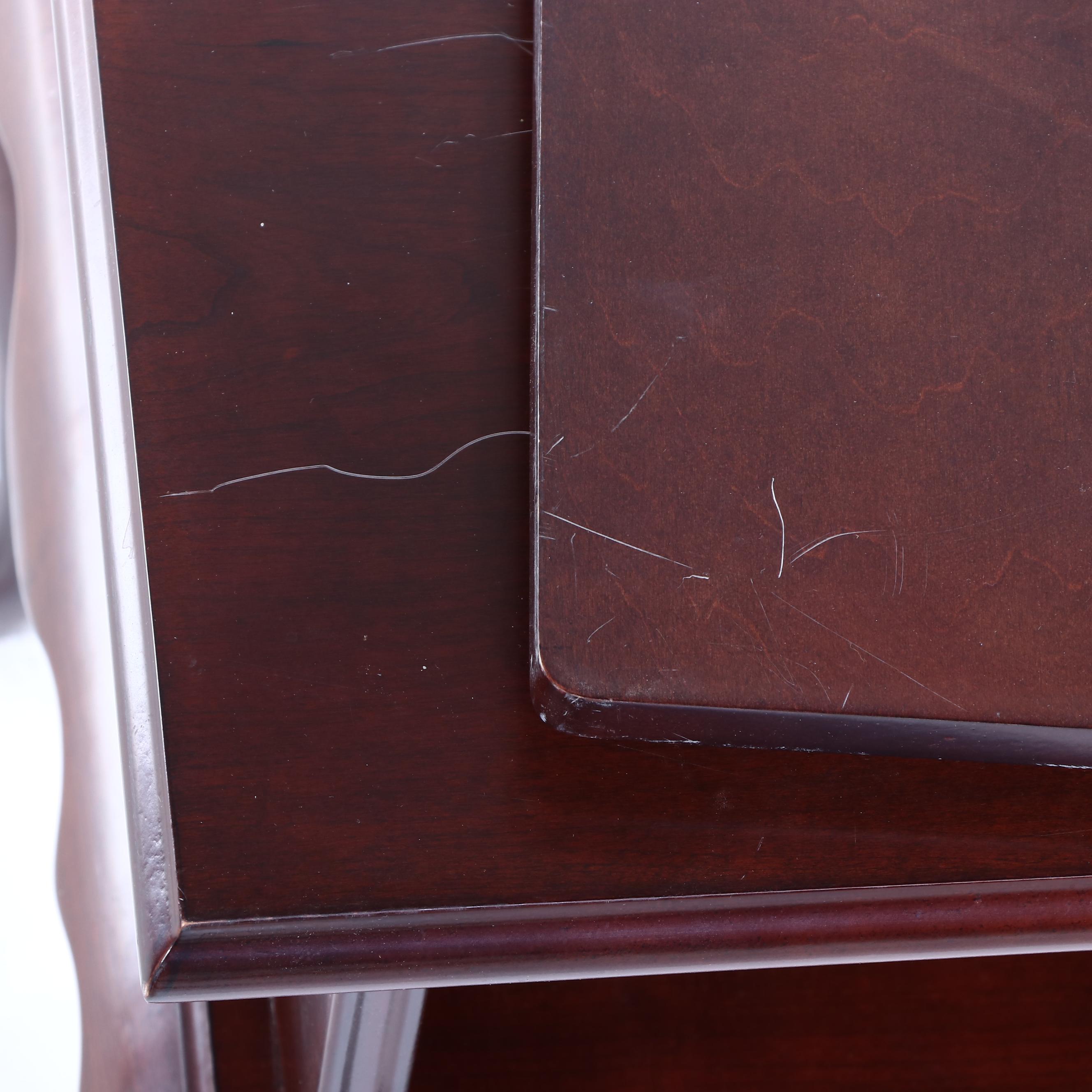 The Bombay Company Queen Anne Style Television Table with Rotating Top