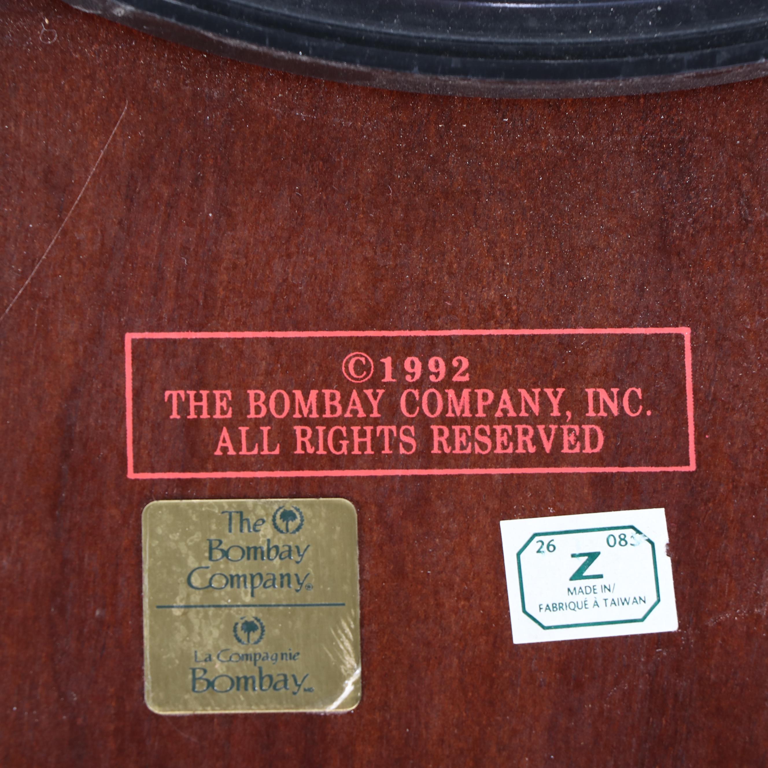 The Bombay Company Queen Anne Style Television Table with Rotating Top