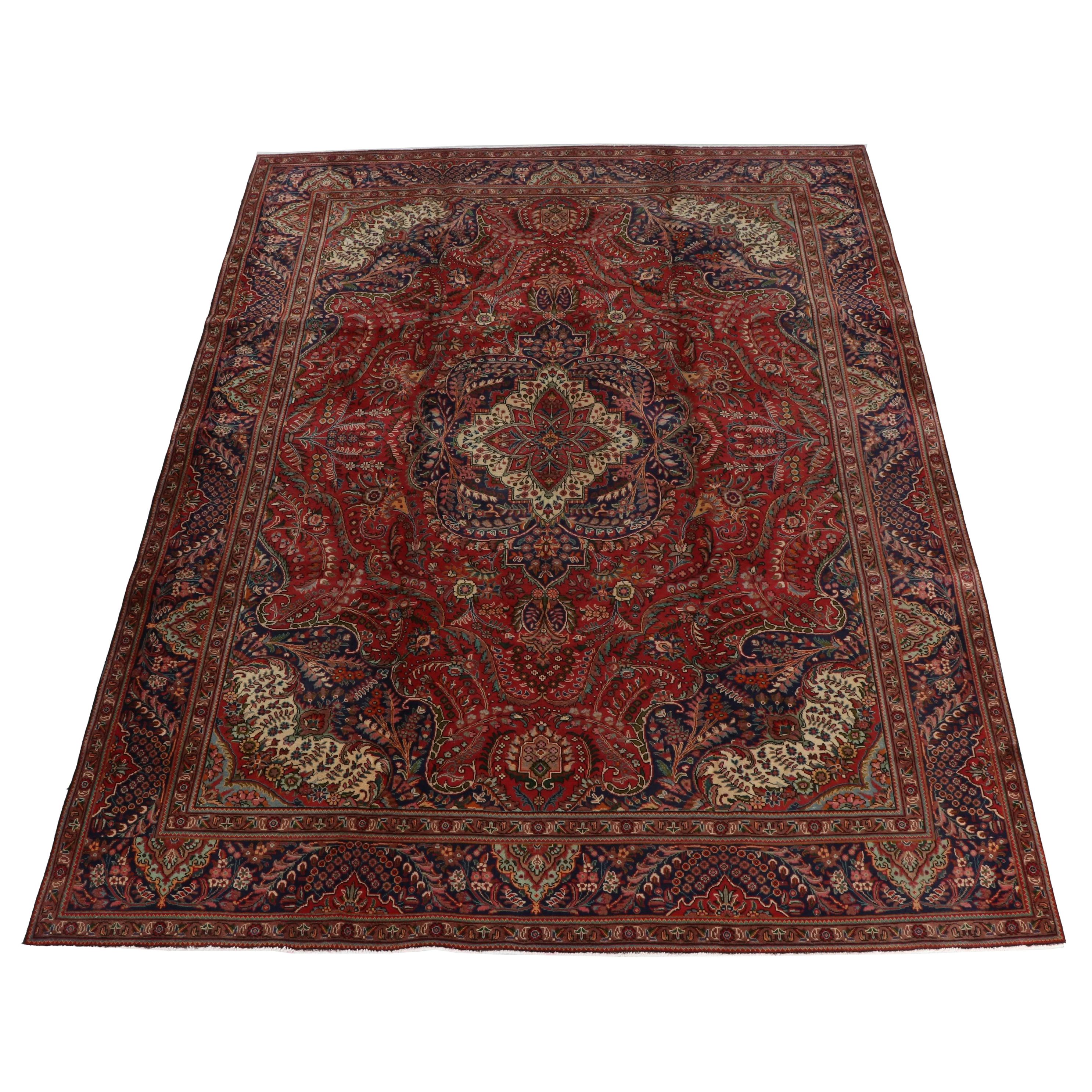 9'8 x 12'8 Hand-Knotted Persian Arak Room Sized Rug