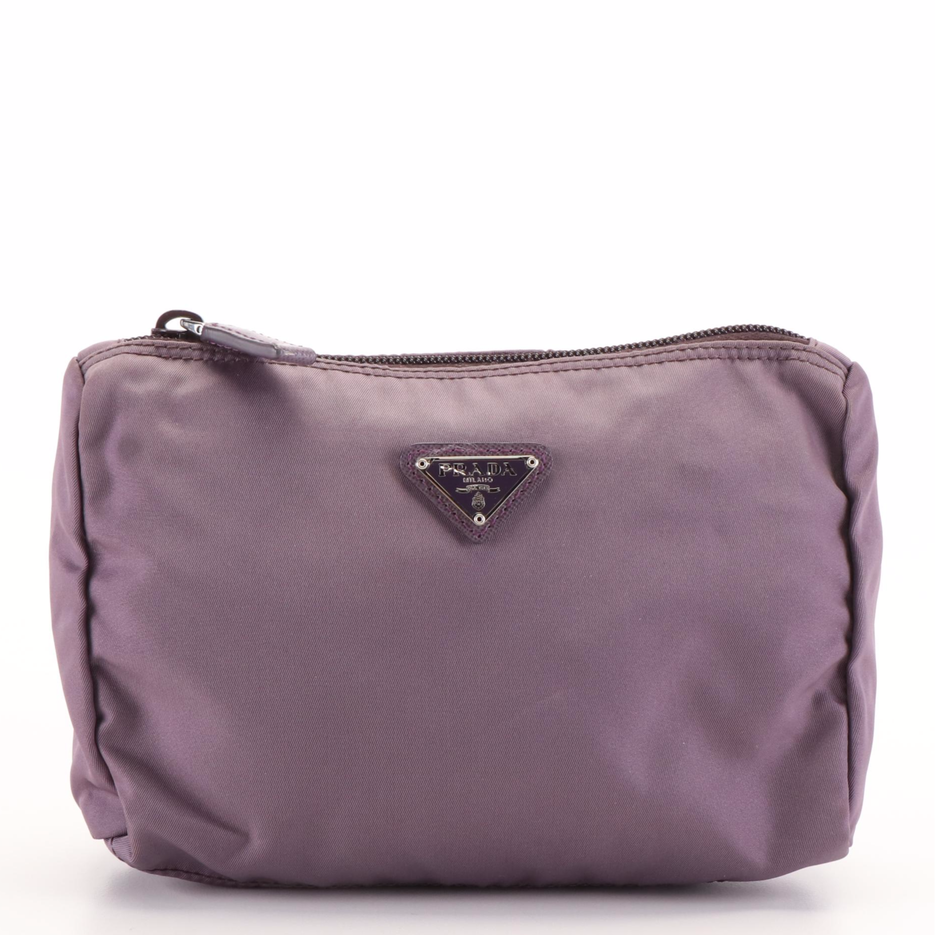 Prada Cosmetics Vanity Pouch in Purple Tessuto Nylon
