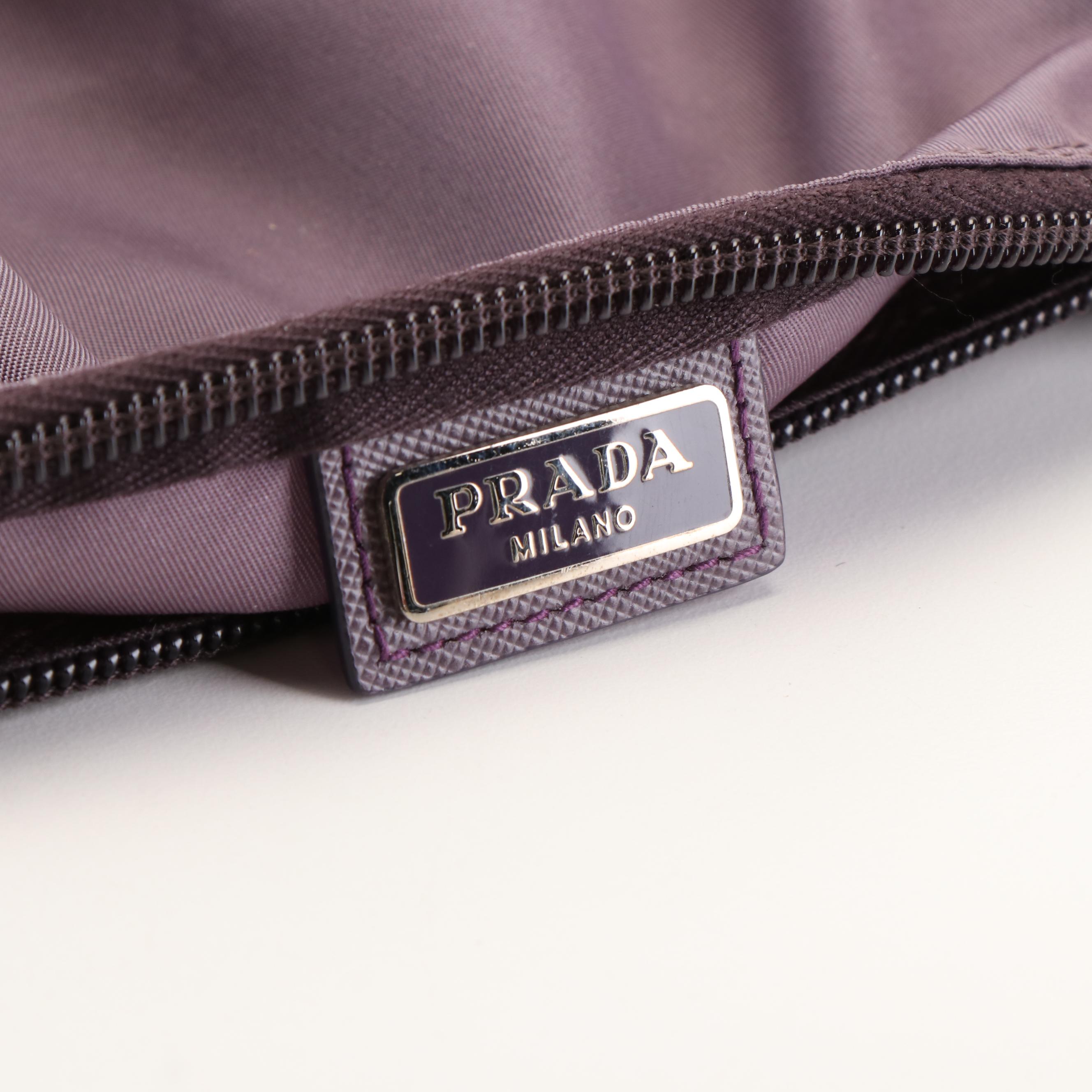 Prada Cosmetics Vanity Pouch in Purple Tessuto Nylon