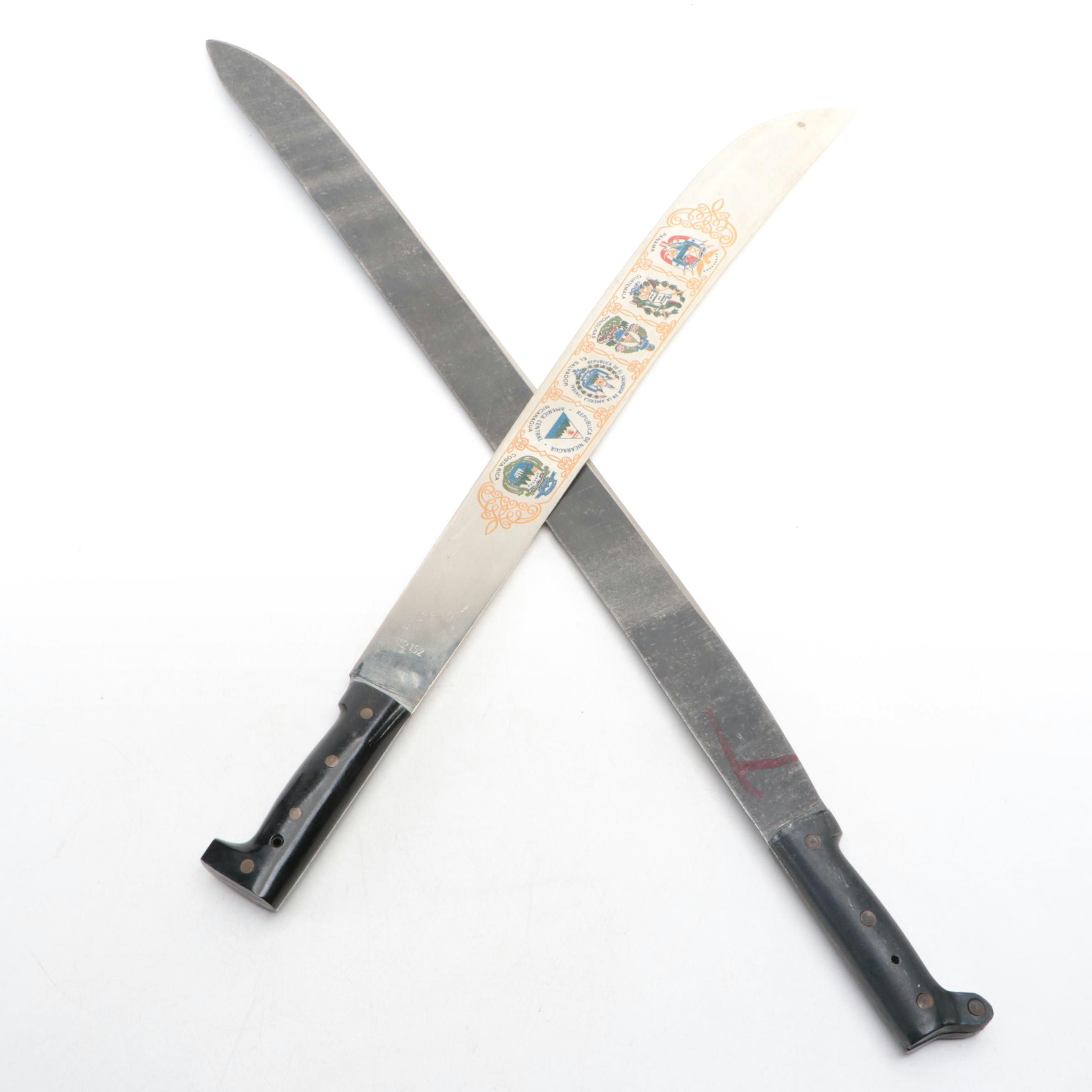 Corona Souvenir Central American Machete with Collins & Co. Indian Machete