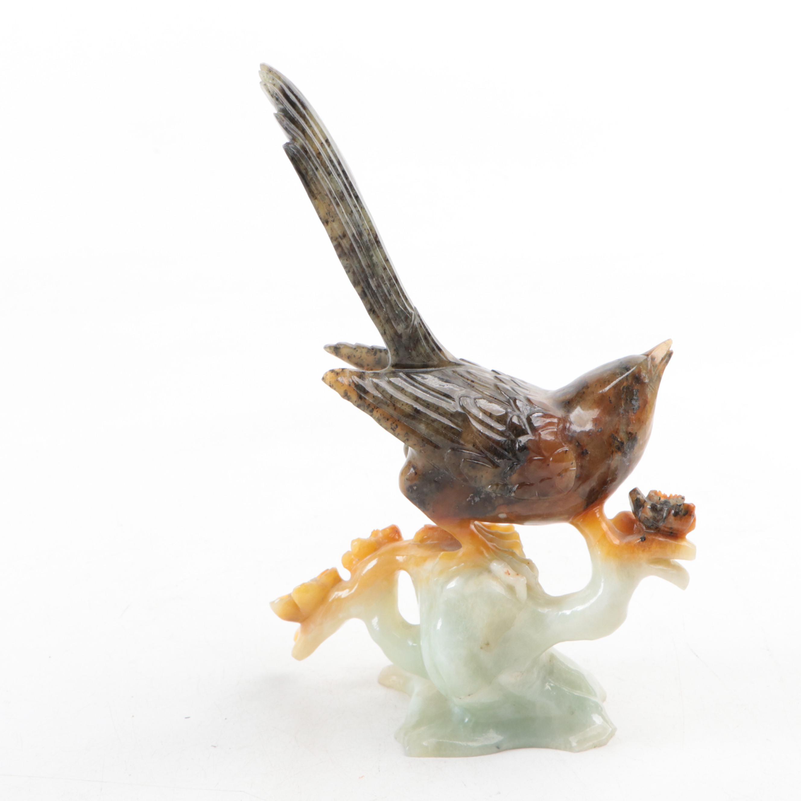 Indian Soapstone Box with Stone & Mother-Of-Pearl Inlay, More Table Accessories