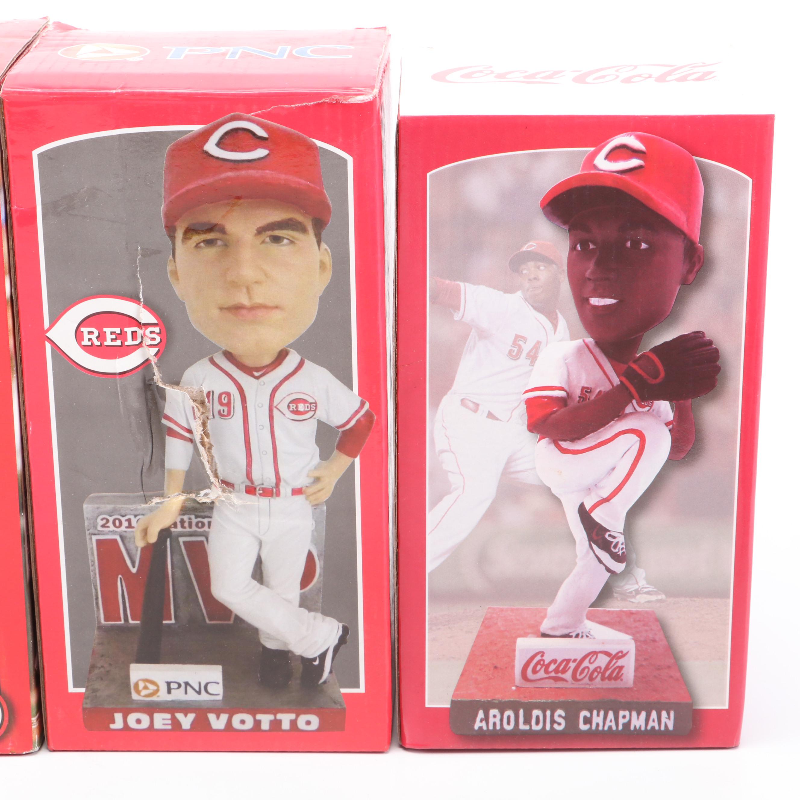 Joey Votto and Joe Morgan Cincinnati Reds Bobbleheads with More