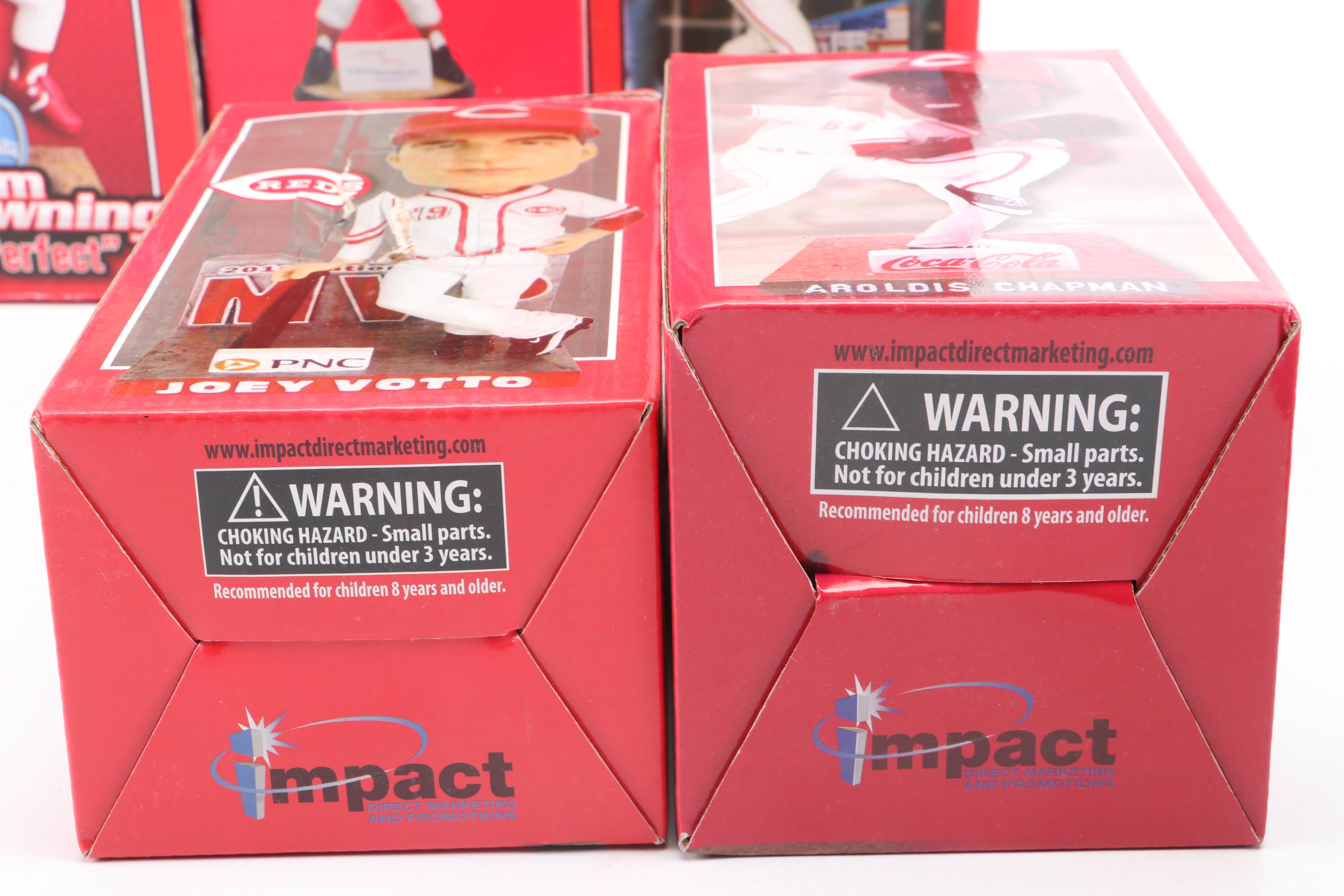 Joey Votto and Joe Morgan Cincinnati Reds Bobbleheads with More