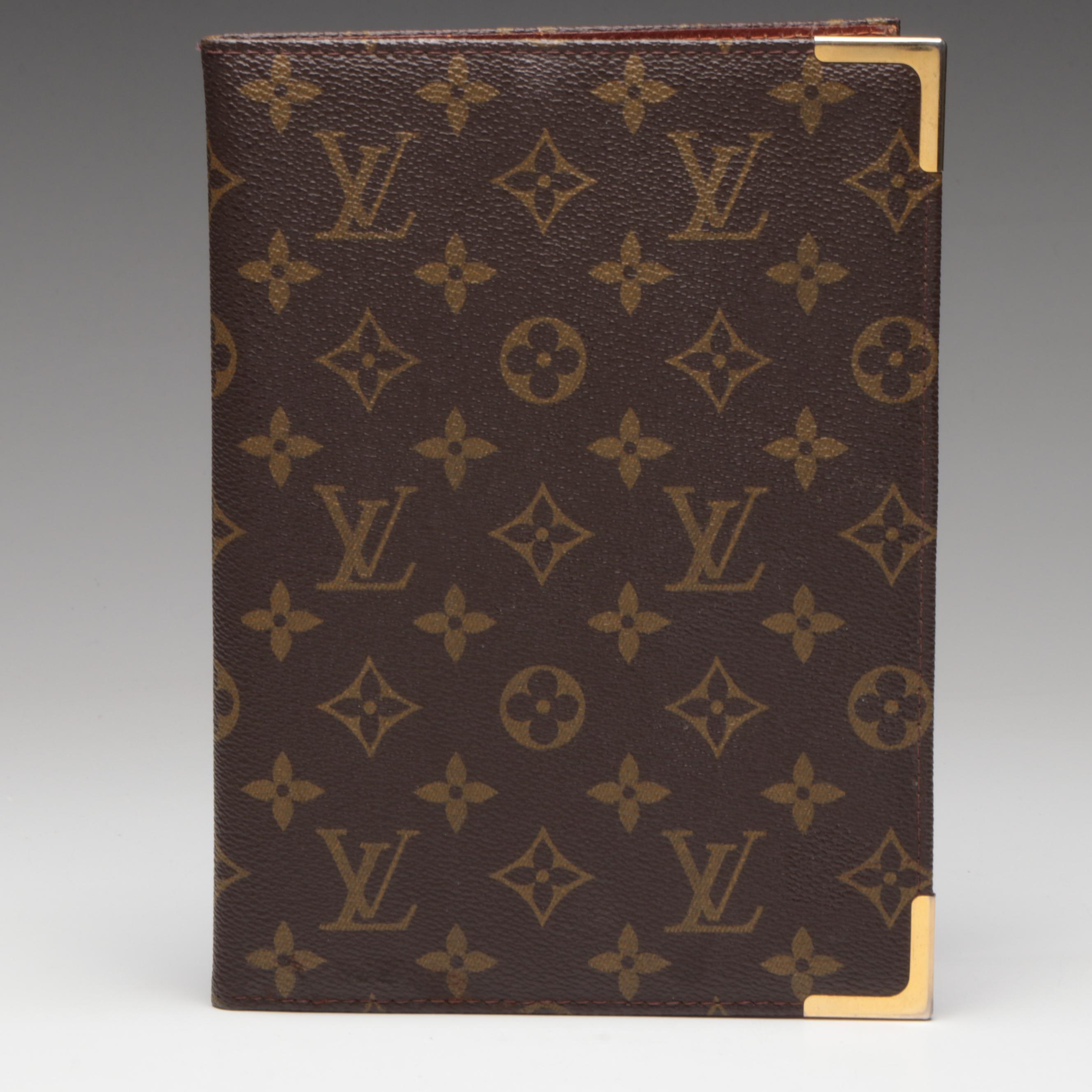 Louis Vuitton Monogram Canvas Desk Agenda/Notepad Cover