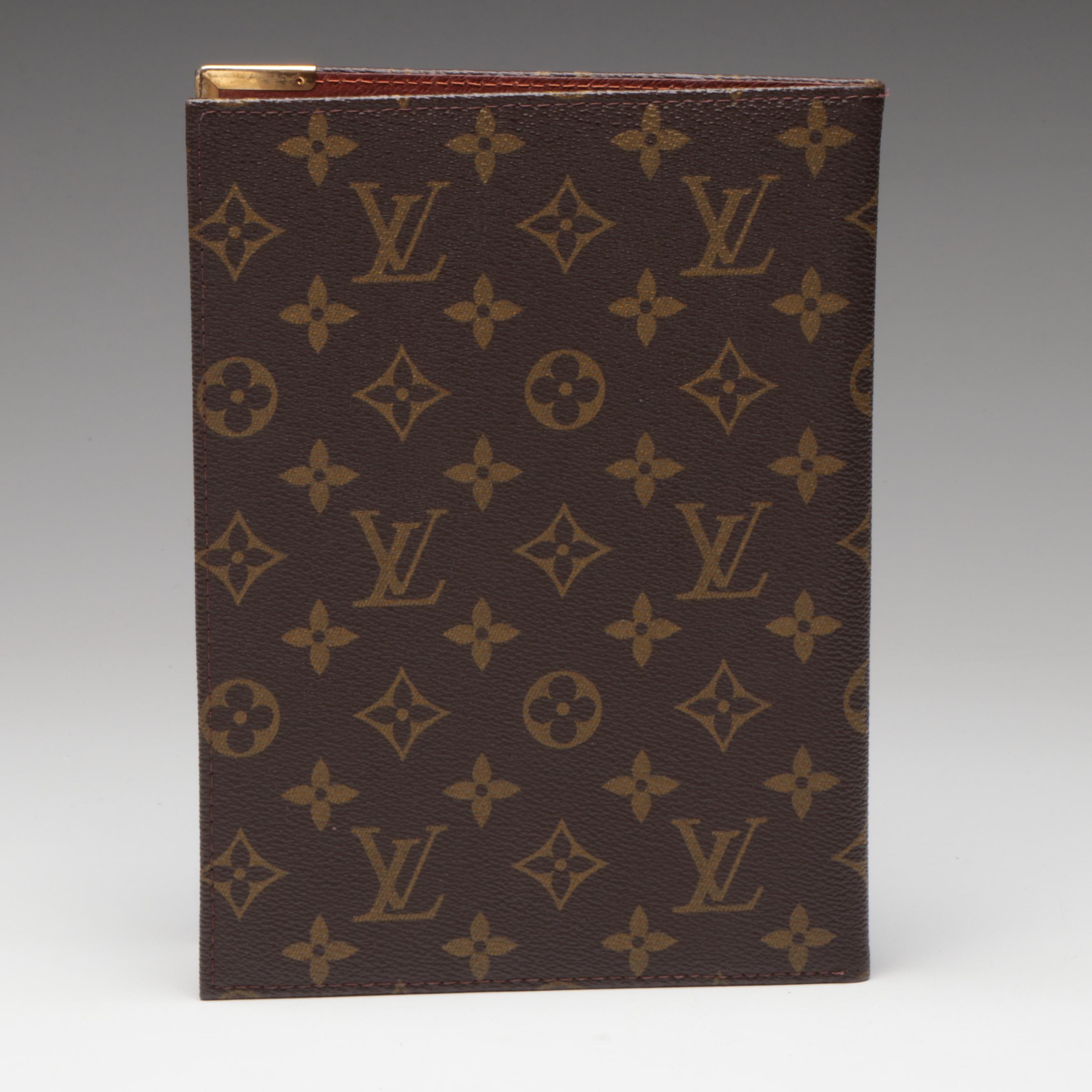 Louis Vuitton Monogram Canvas Desk Agenda/Notepad Cover