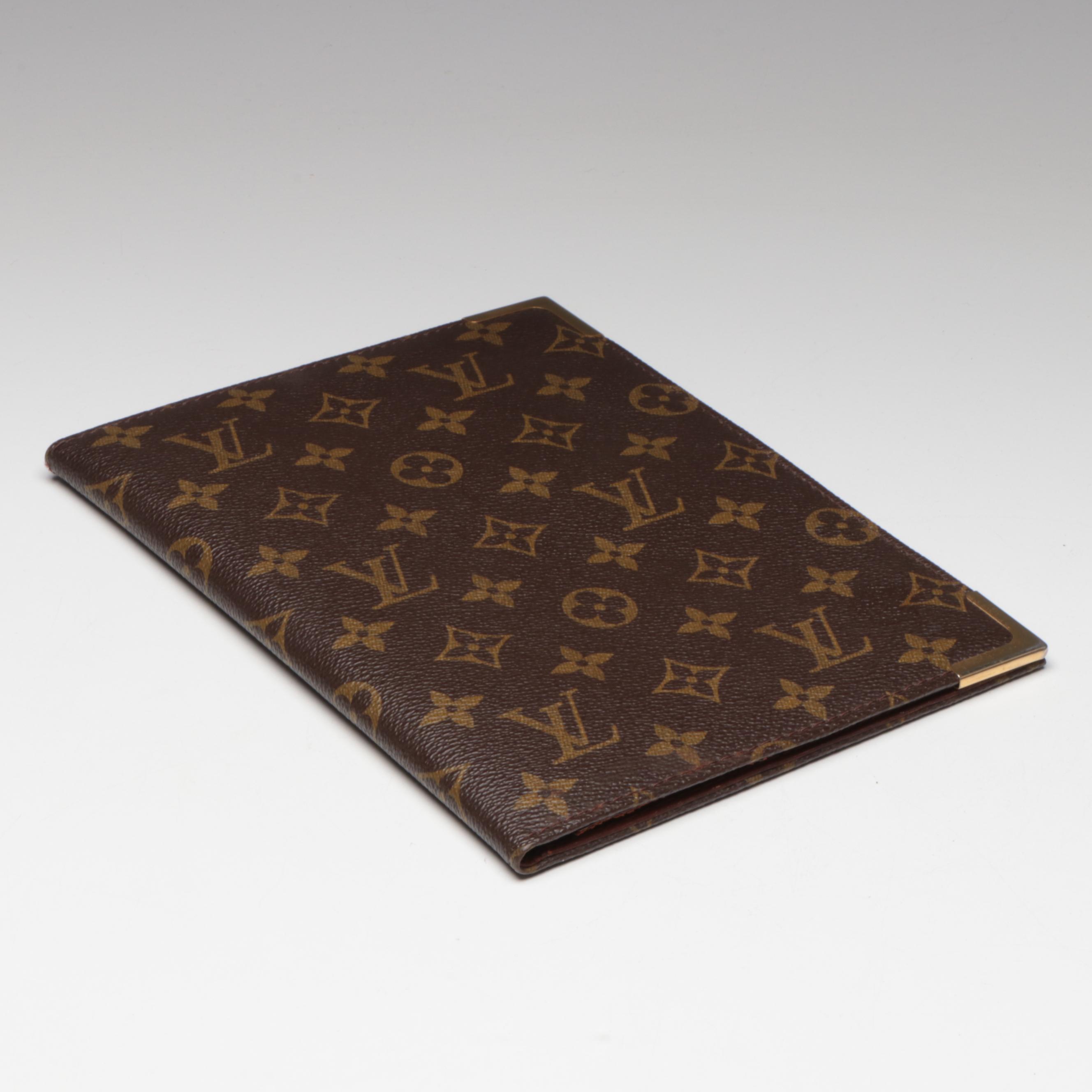 Louis Vuitton Monogram Canvas Desk Agenda/Notepad Cover