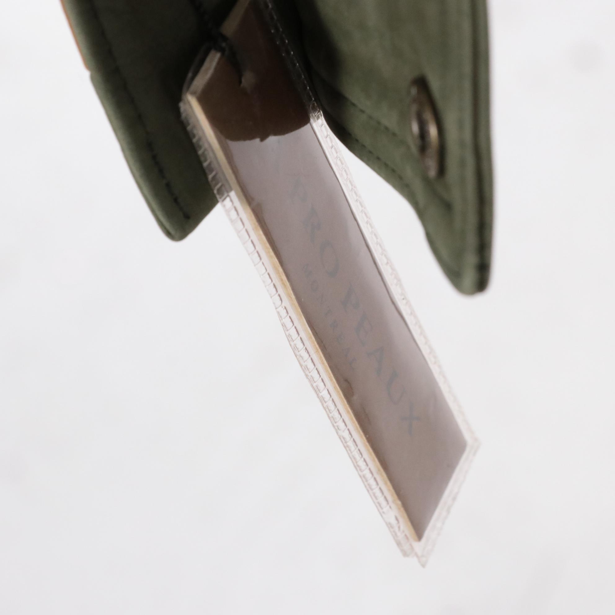 Men's A-Pro-Peaux Kasha Olive Green Leather Jacket with Tag