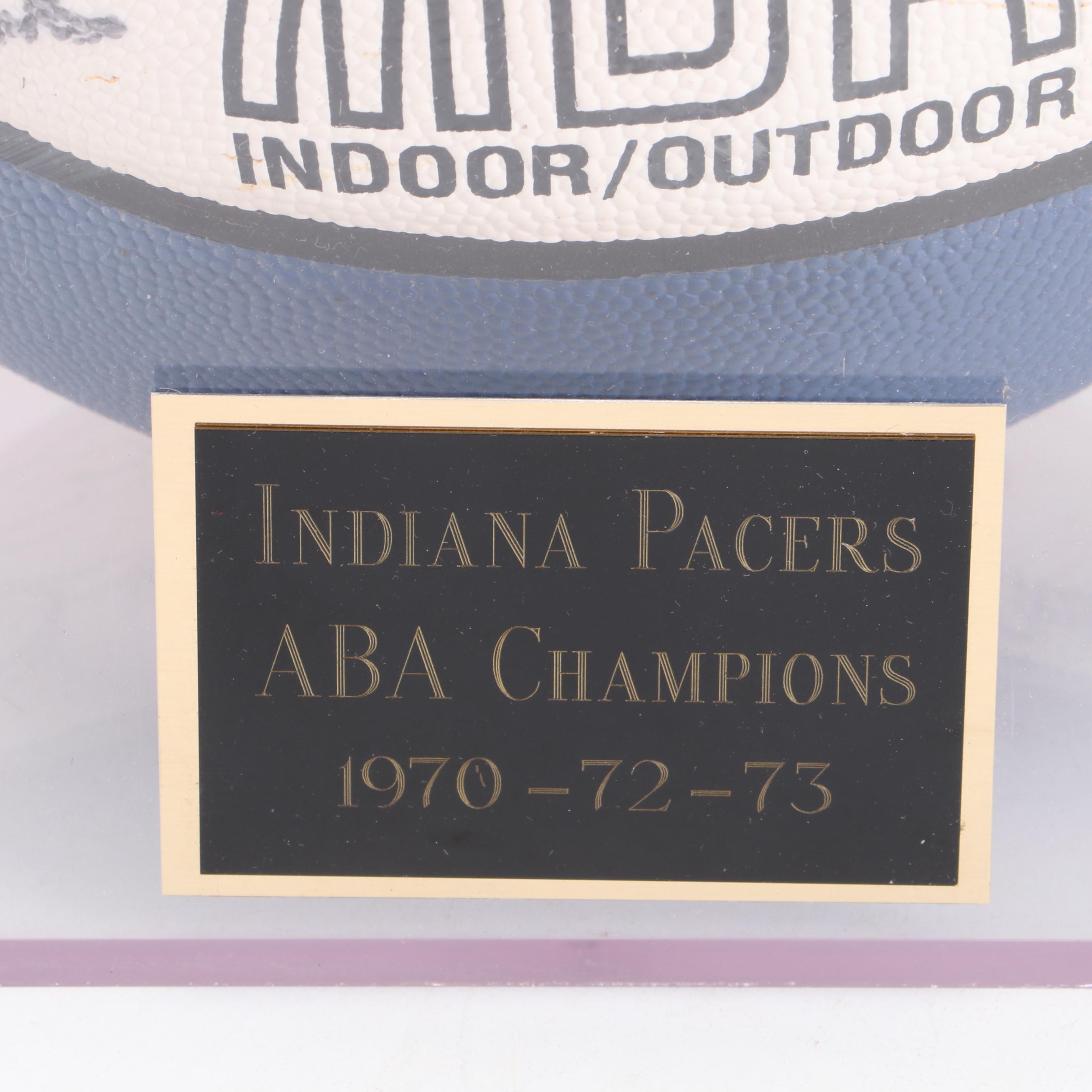 Indiana Pacers Team Signed Basketball Featuring Tom Thacker and More