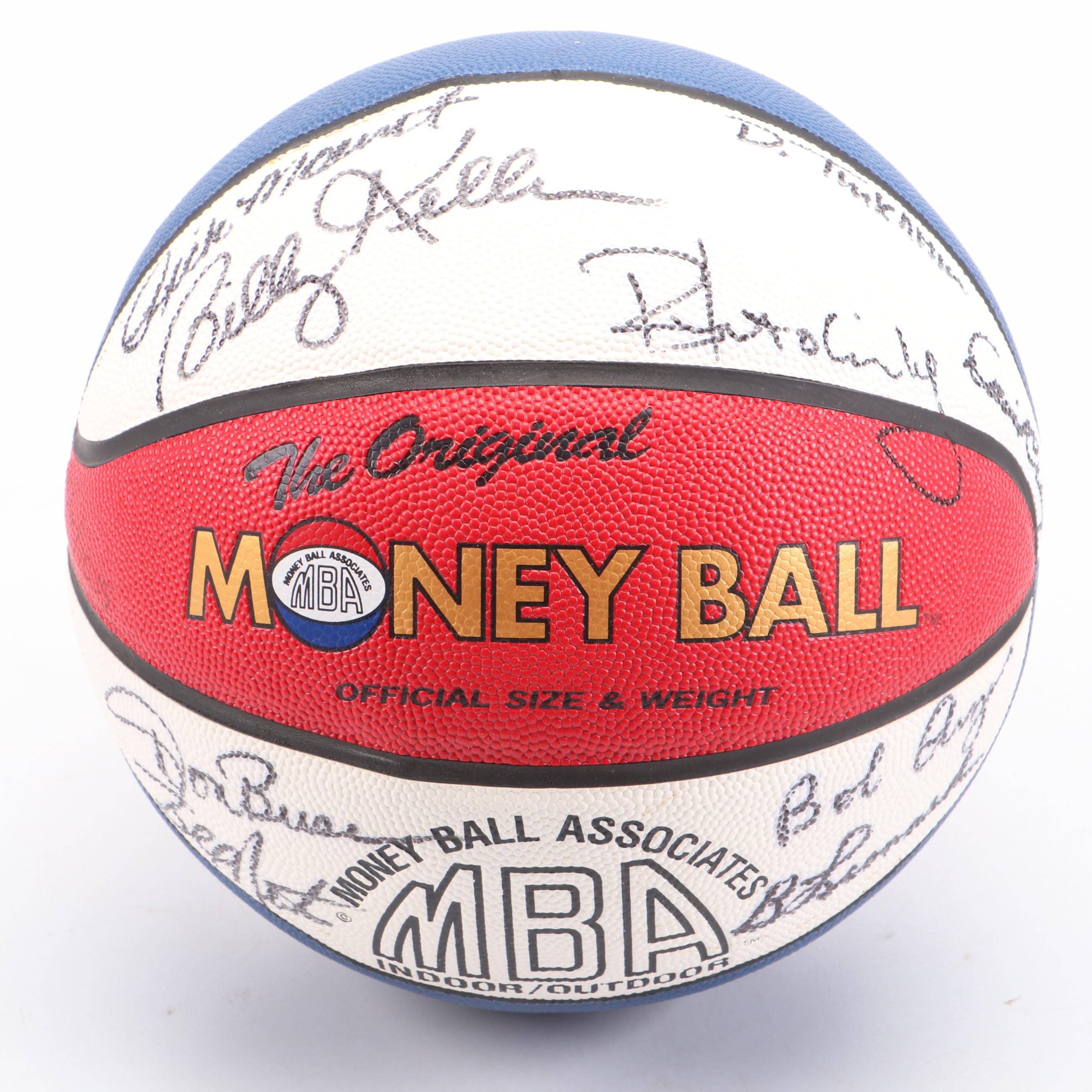 Indiana Pacers Team Signed Basketball Featuring Tom Thacker and More