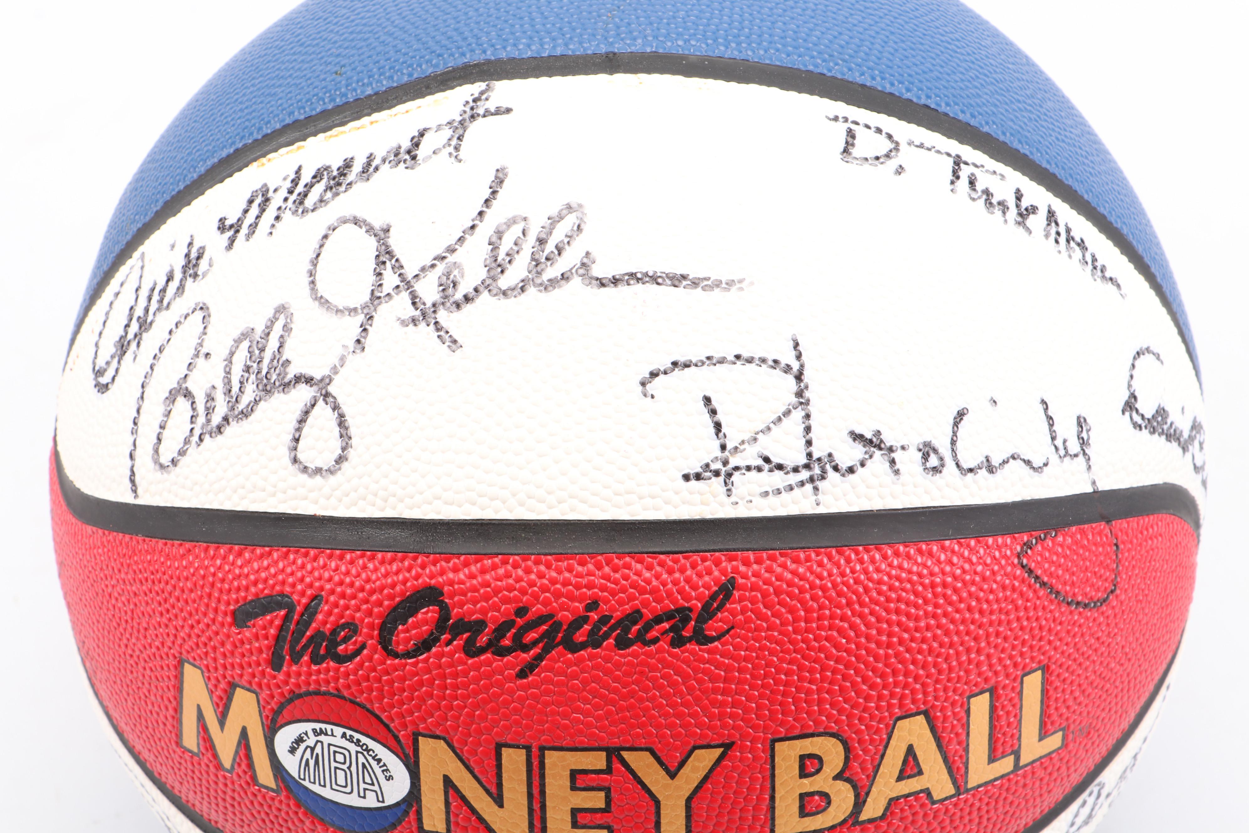 Indiana Pacers Team Signed Basketball Featuring Tom Thacker and More