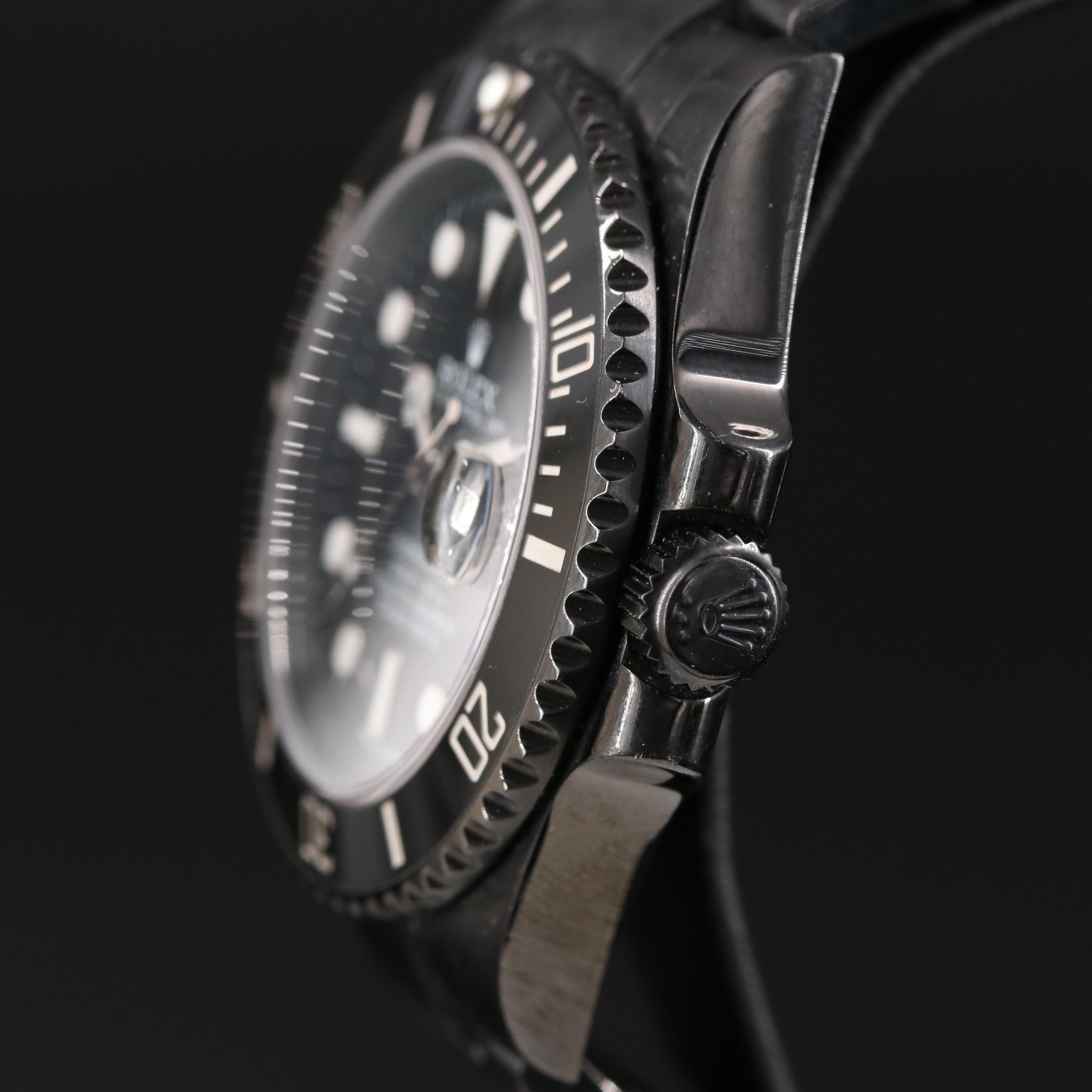 Rolex Submariner Custom Coated DLC-PVD, Ceramic Bezel Watch