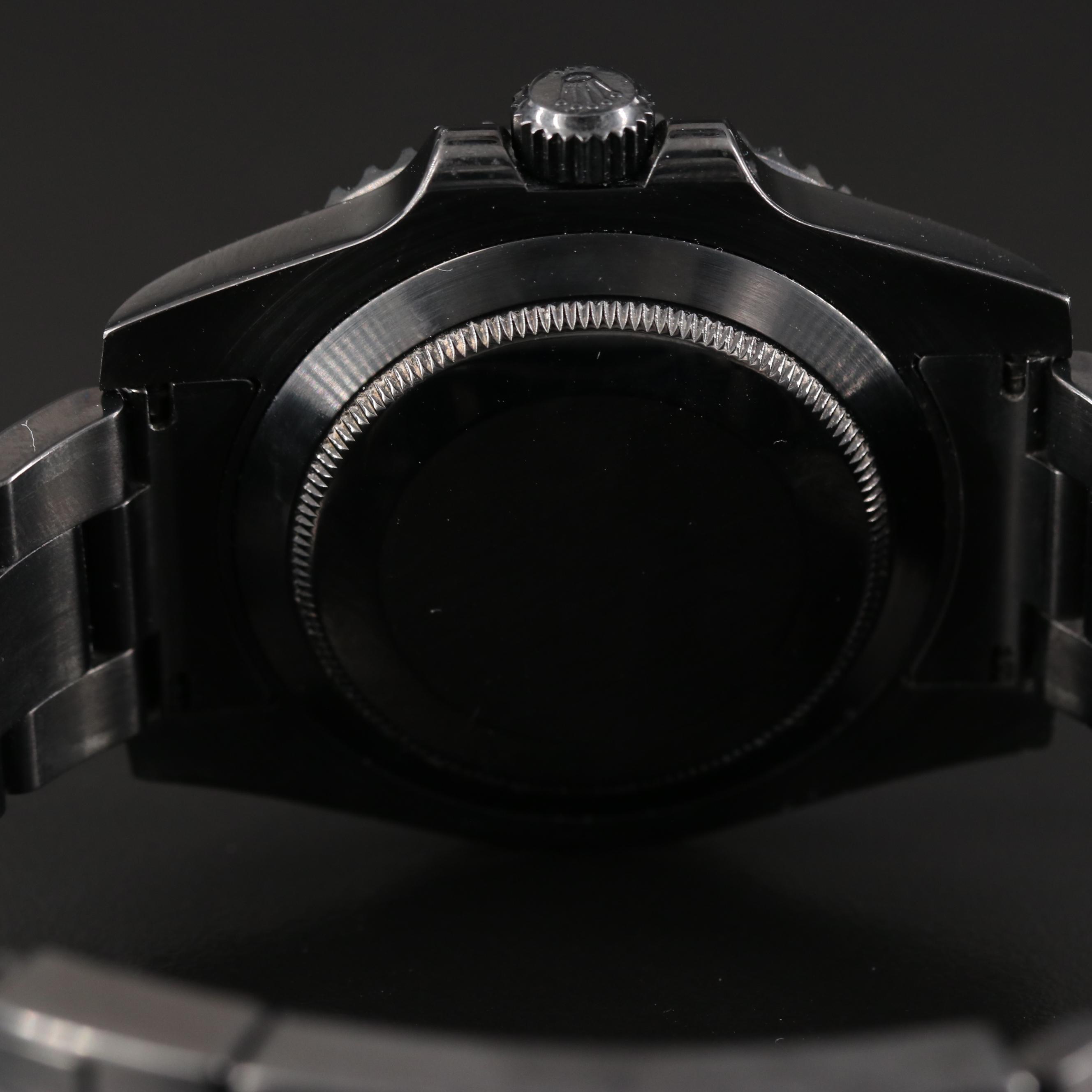 Rolex Submariner Custom Coated DLC-PVD, Ceramic Bezel Watch