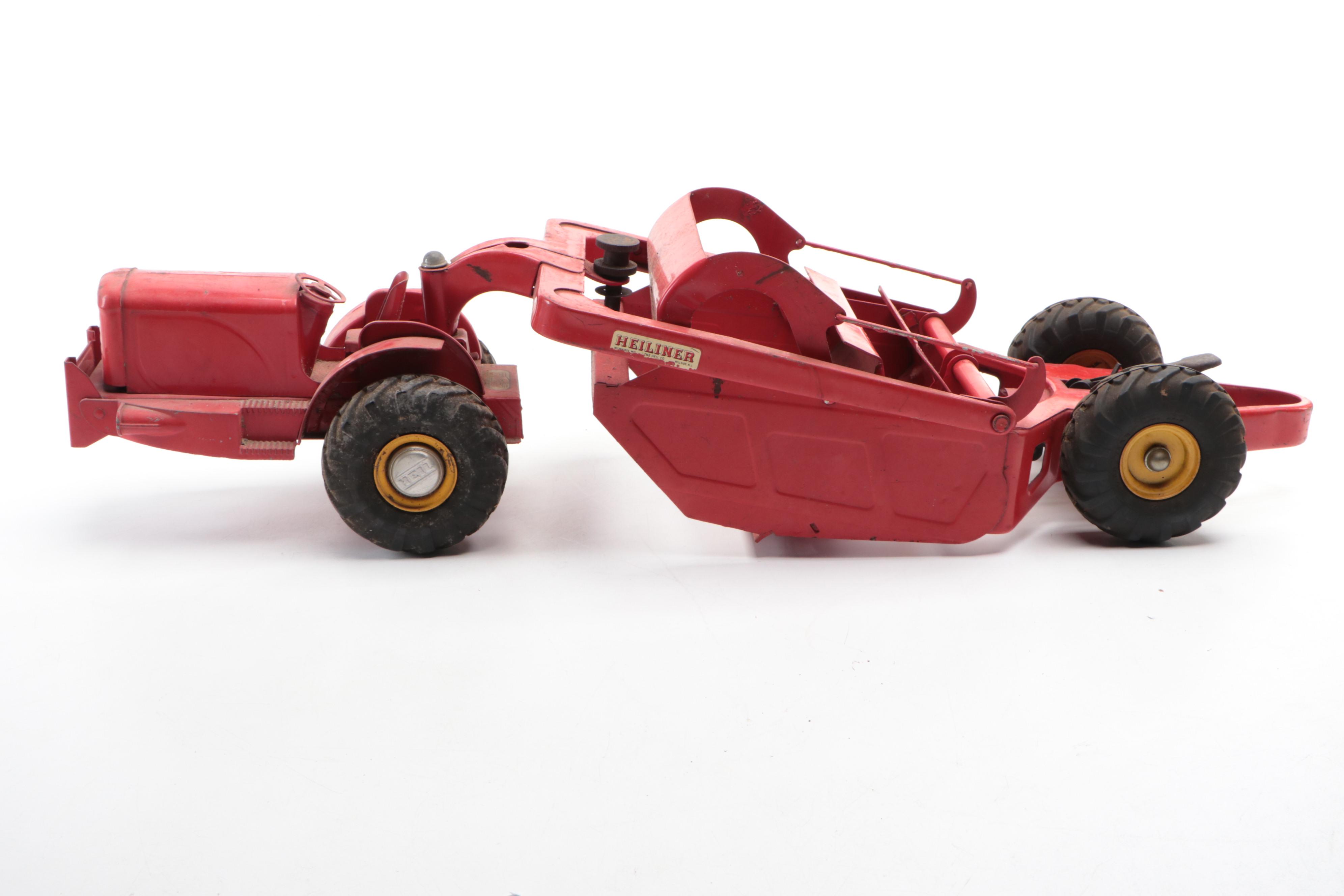 Doepke Model Toys "Heiliner" Pressed Steel Bottom Scraper Toy, Mid-20th Century